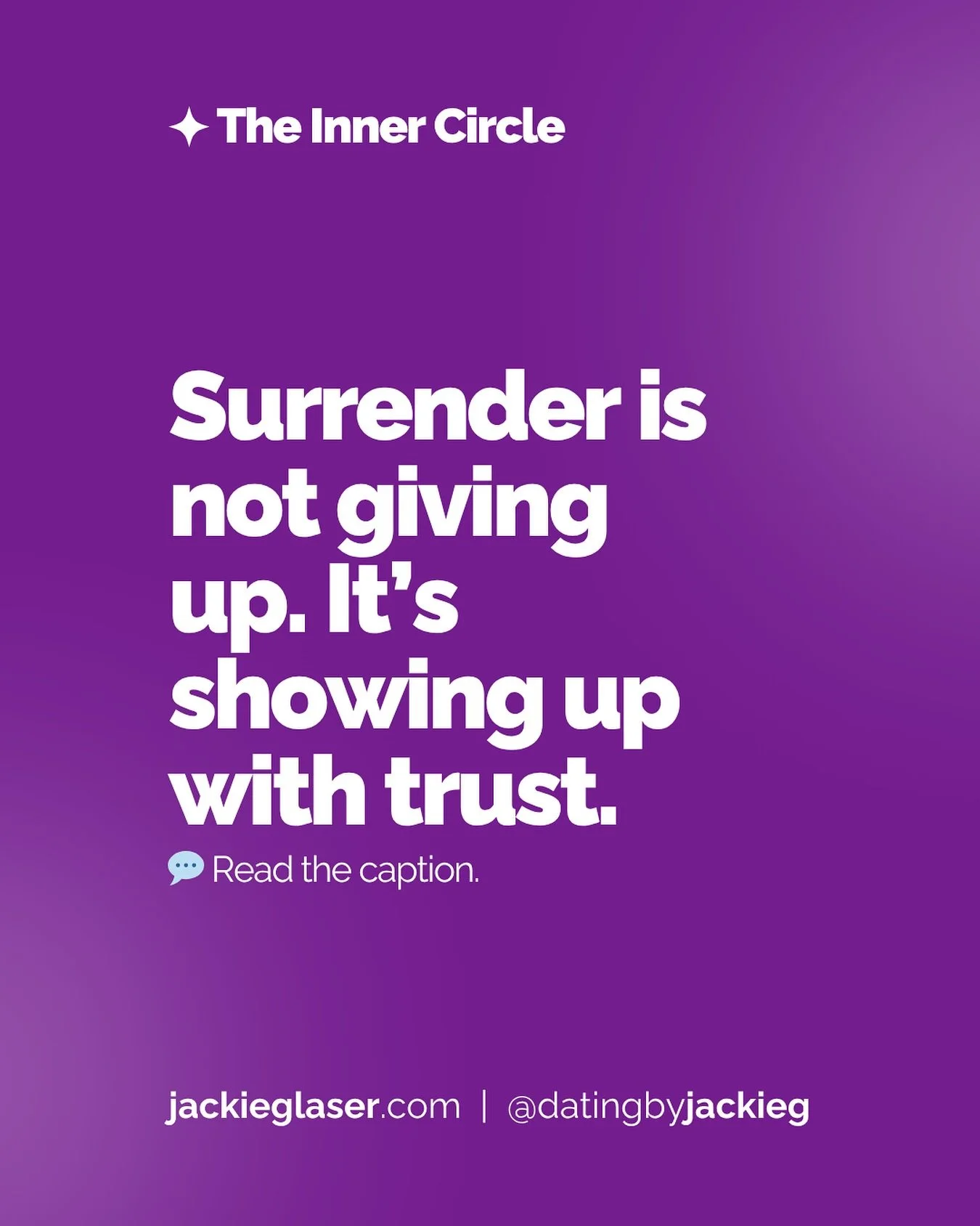 🧐 So many people hear the word surrender and think it means passivity — like you’re supposed to stop caring, stop trying, or stop wanting.
But that couldn’t be further from the truth.
Real surrender isn’t about giving up.
I