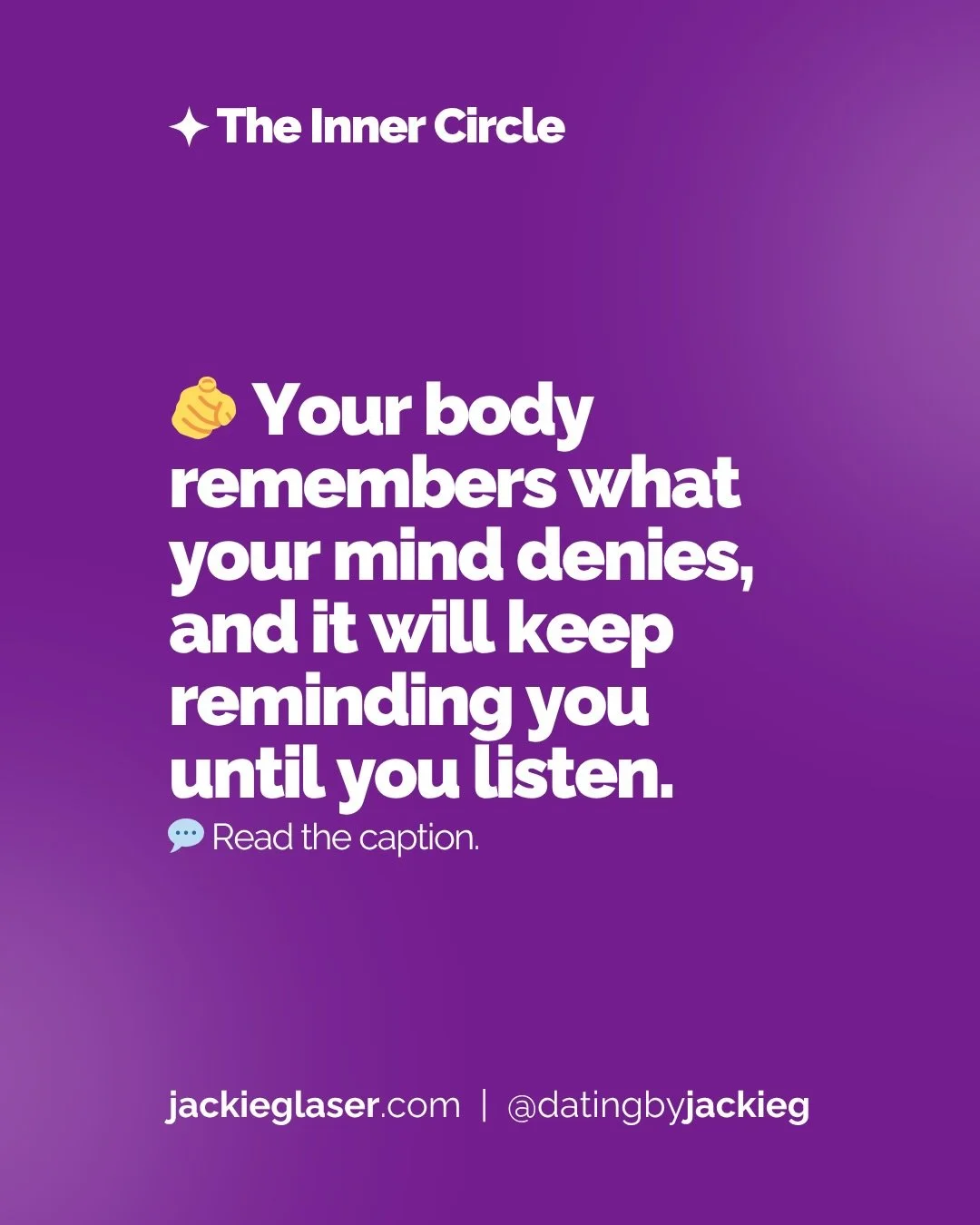 This is one of the most important things I teach.

You can understand your patterns.
You can analyze them.
You can even explain exactly why you are the way you are&hellip;

&hellip;but your body doesn&rsquo;t heal through logic.
It heals through trut