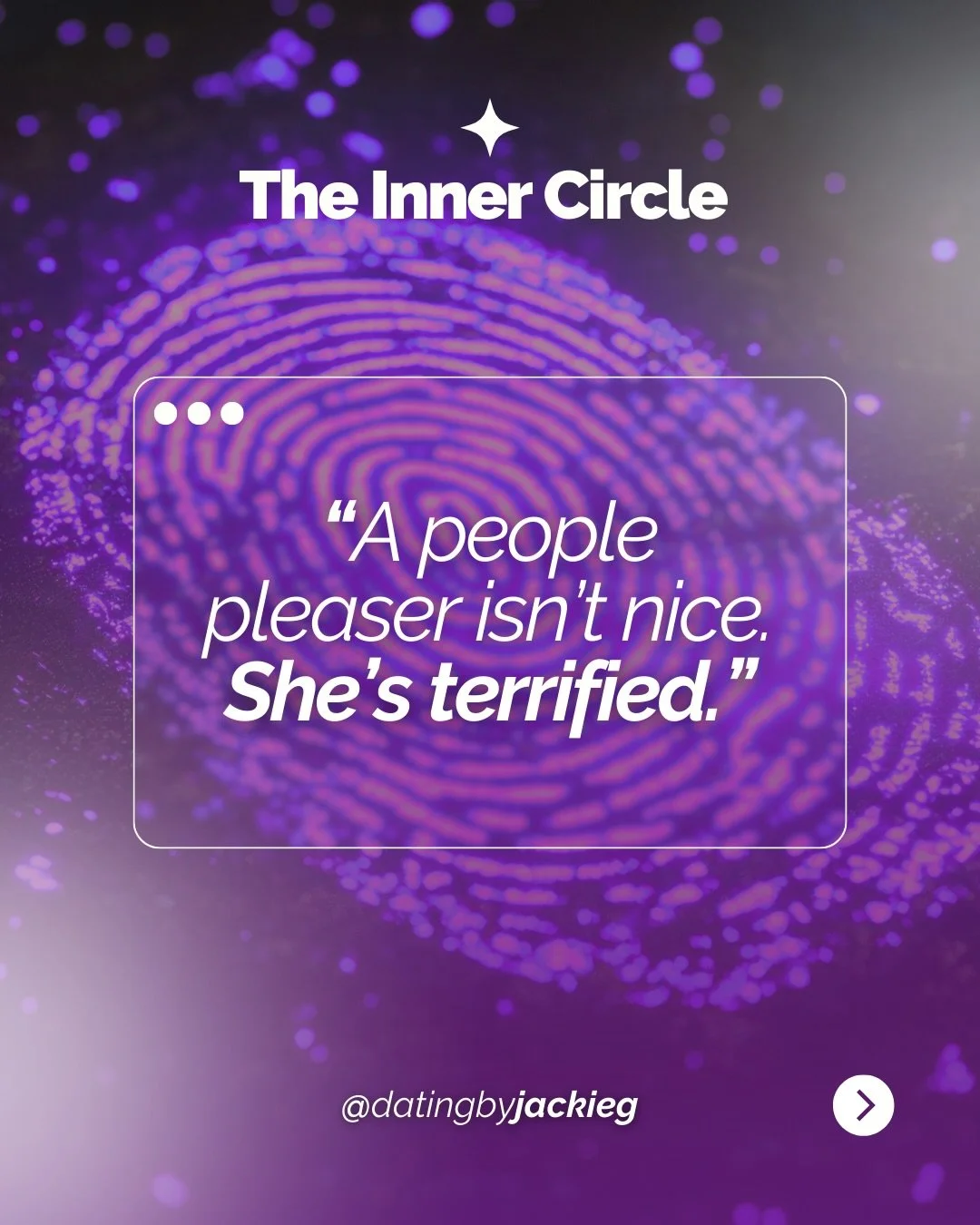 A people pleaser isn&rsquo;t &ldquo;nice.&rdquo;
She&rsquo;s scared.

Scared of conflict.
Scared of disappointing someone.
Scared that if she&rsquo;s truly seen&hellip; she won&rsquo;t be loved.

So she shrinks.
Accommodates.
Stays agreeable.
Plays &