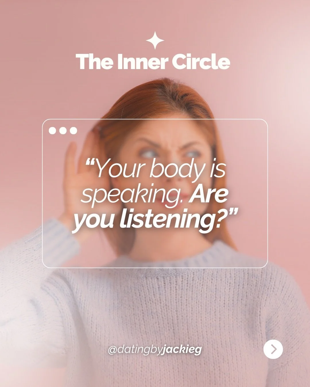 Your body is speaking all day long &mdash; most of us just never learned how to listen.
If you&rsquo;ve been feeling overwhelmed, stuck, confused, or &ldquo;in your head,&rdquo; this is your reminder:
Clarity doesn&rsquo;t come from thinking more. It