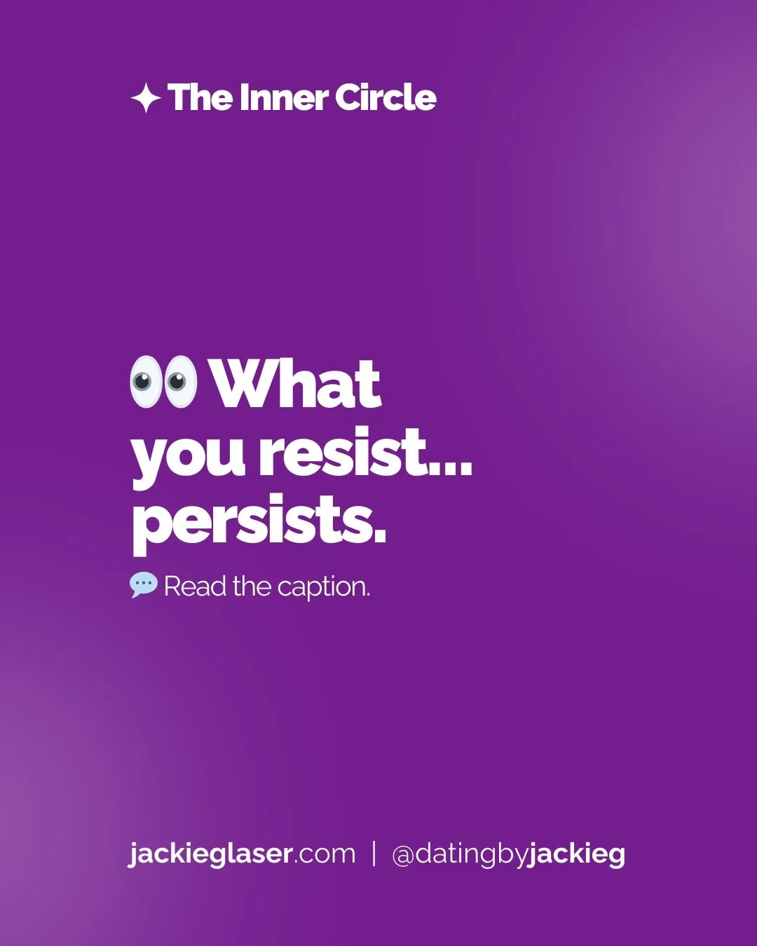 We don&rsquo;t realize how often we are fighting our own inner world.

We push away the discomfort, the insecurity, the jealousy, the fear, the sadness &mdash; believing that if we ignore it long enough, it will dissolve.

But the opposite happens.

