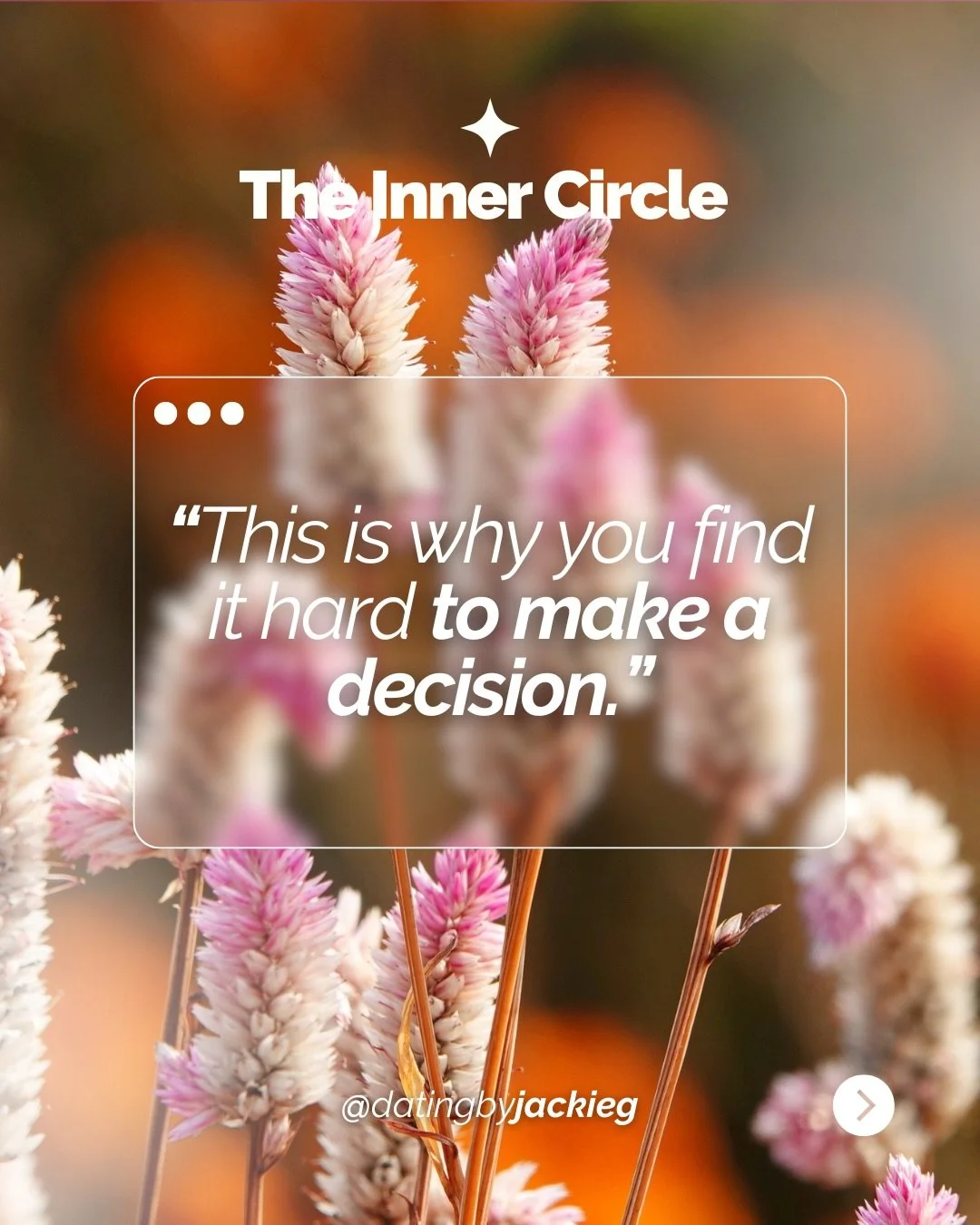 How do you actually know what the right decision is for you?

Not what looks good on paper.
Not what everyone else approves of.
Not what sounds logical, spiritual, or &ldquo;responsible.&rdquo;

But what is right for you.

Most women I work with aren