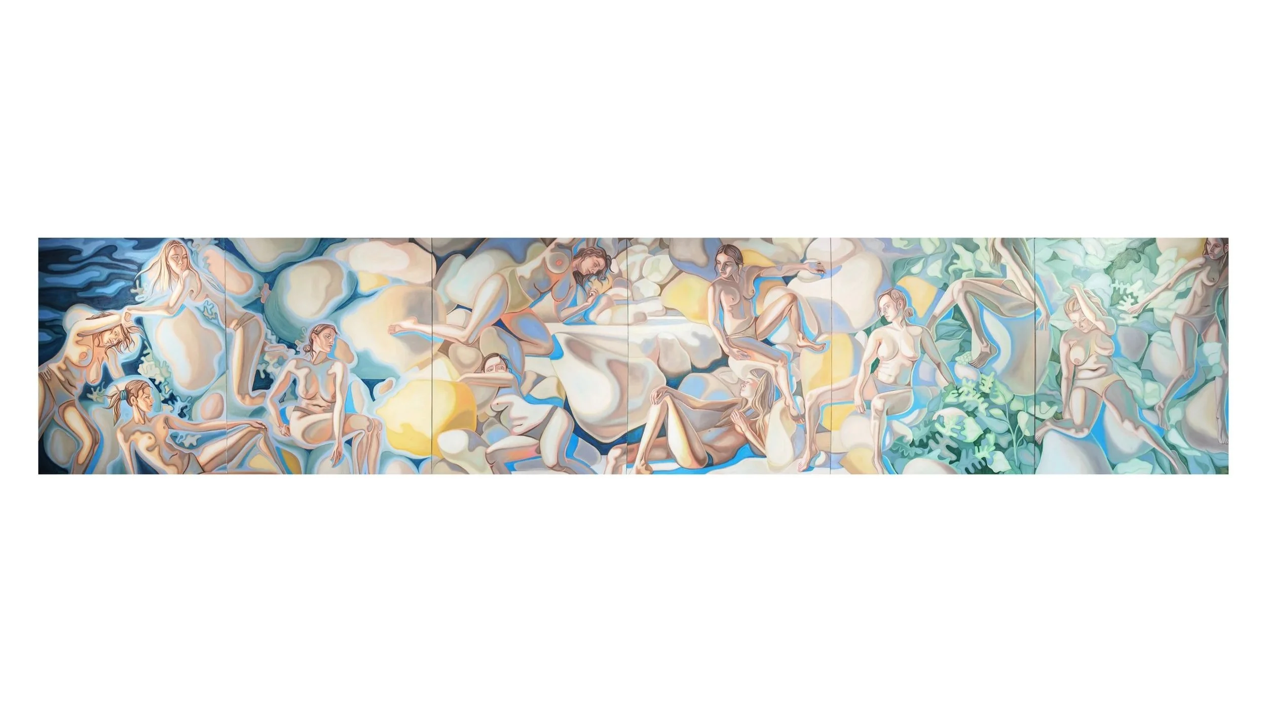 ‘down to earth’ 
720 cm x 150 cm, oil on canvas, sold