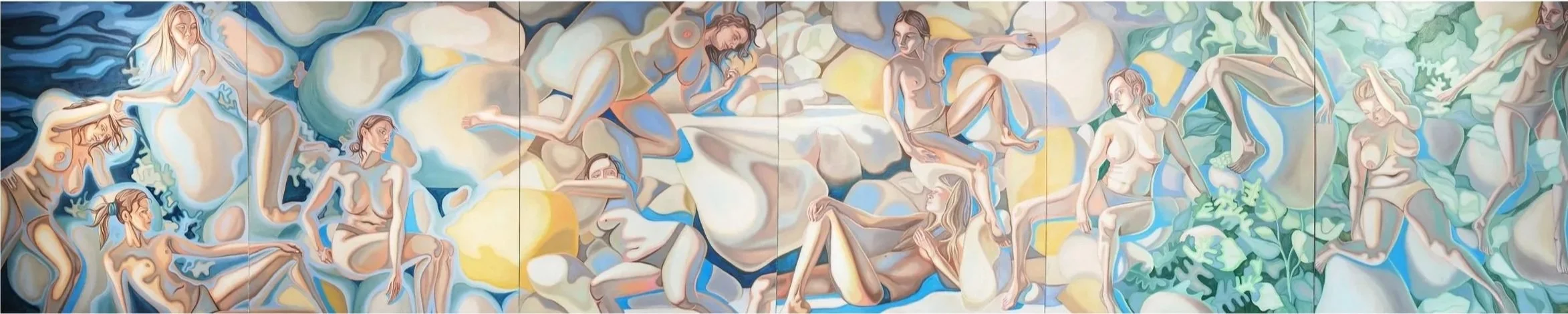 ‘down to earth’ 
720 cm x 150 cm, oil on canvas, sold