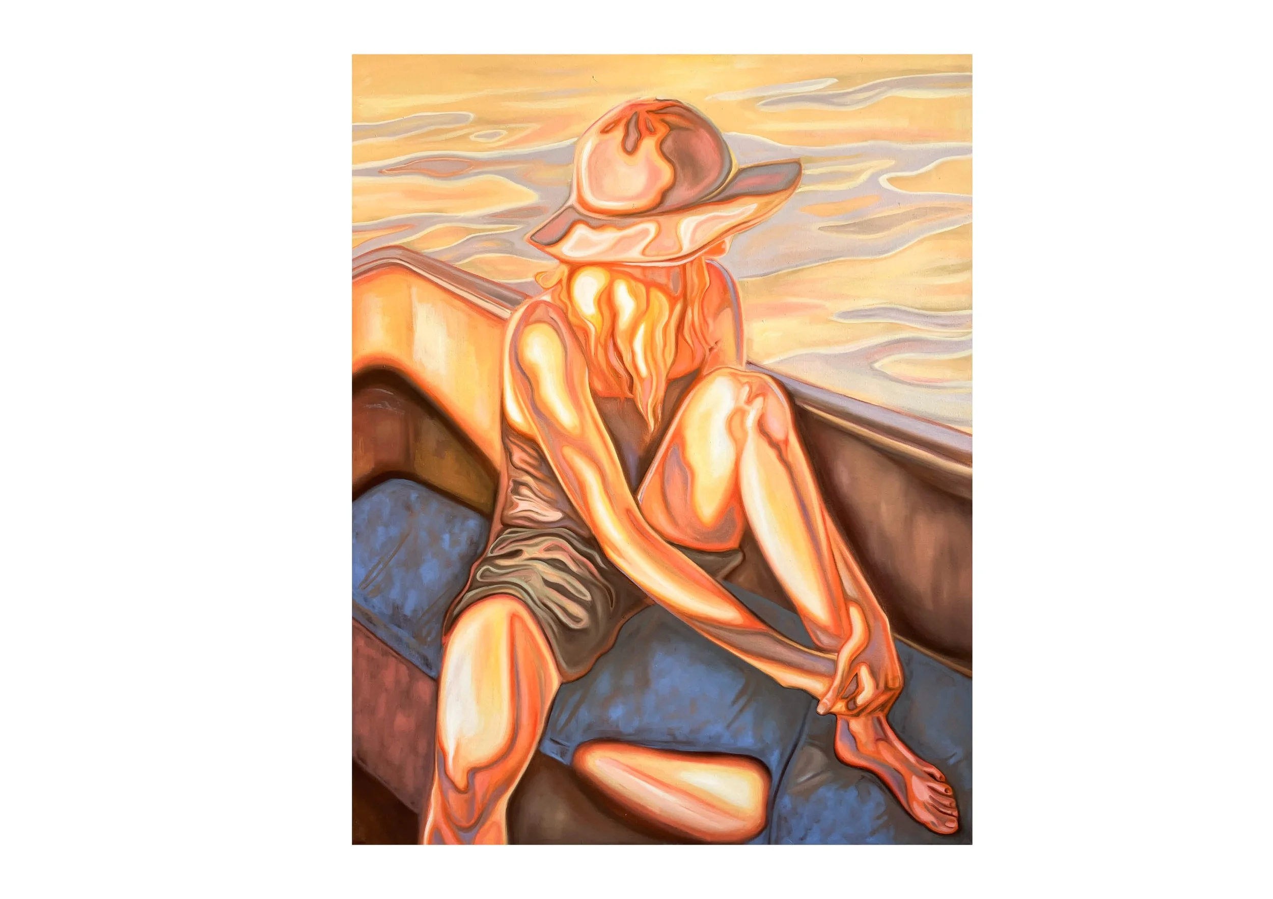 'Charlotte', 
120 cm x 150 cm, oil on canvas, sold