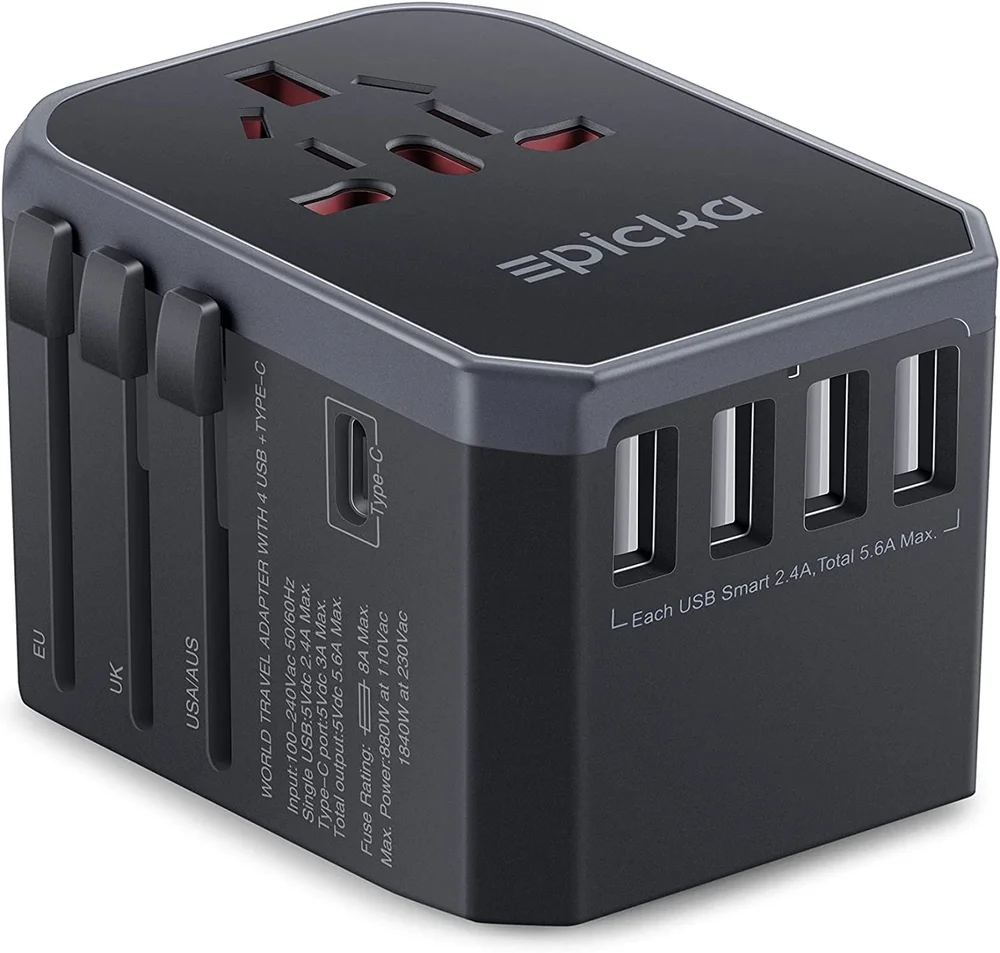 Great multi-use adaptor for international travel.