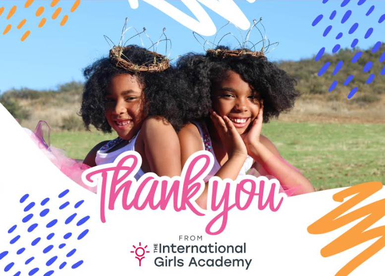 1,001 Thank U Cards from International Girls Academy