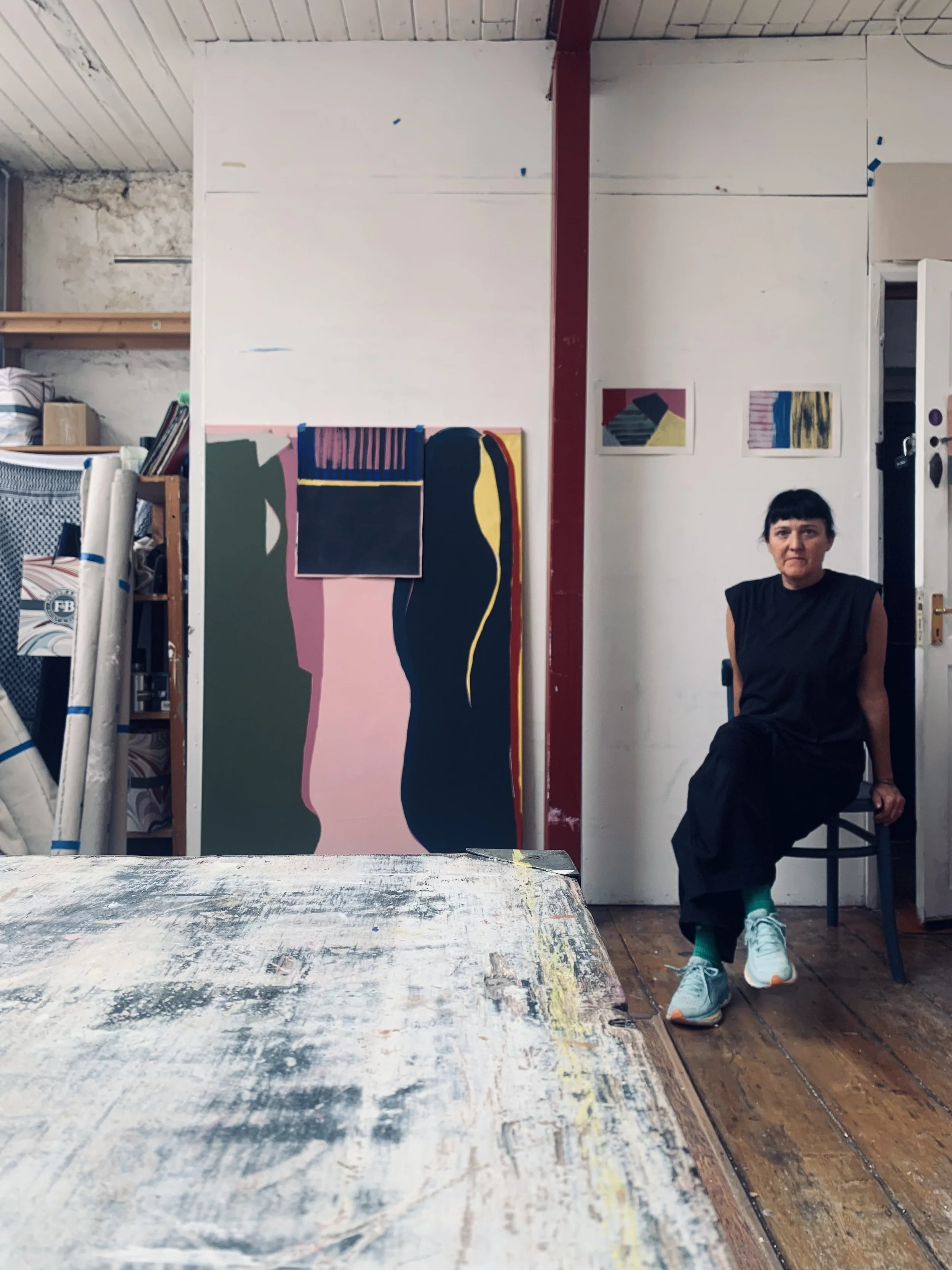 In my studio July, 2025