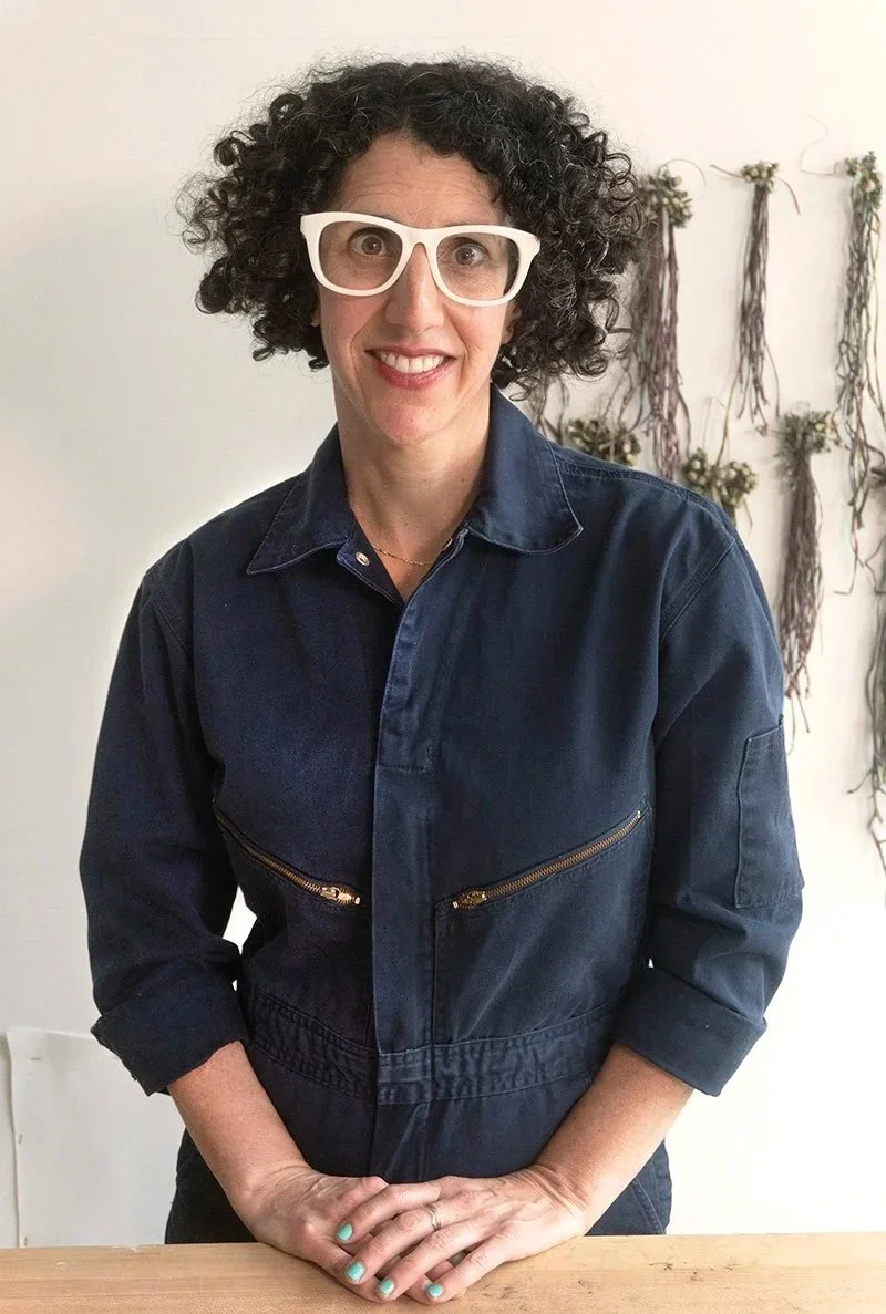 Portrait of Sonya in her studio