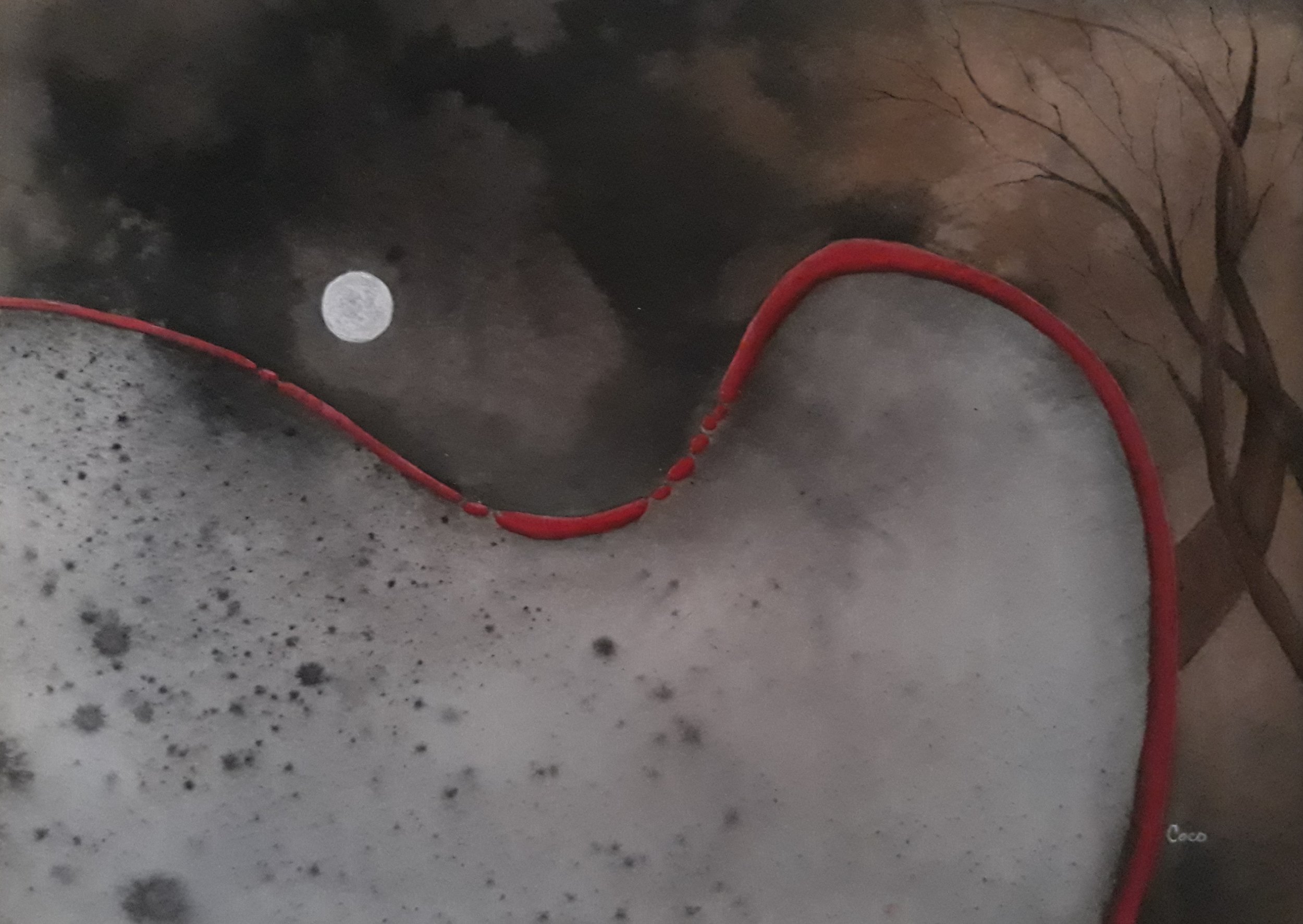 Fire in the Sky (10 x 13) $125.00