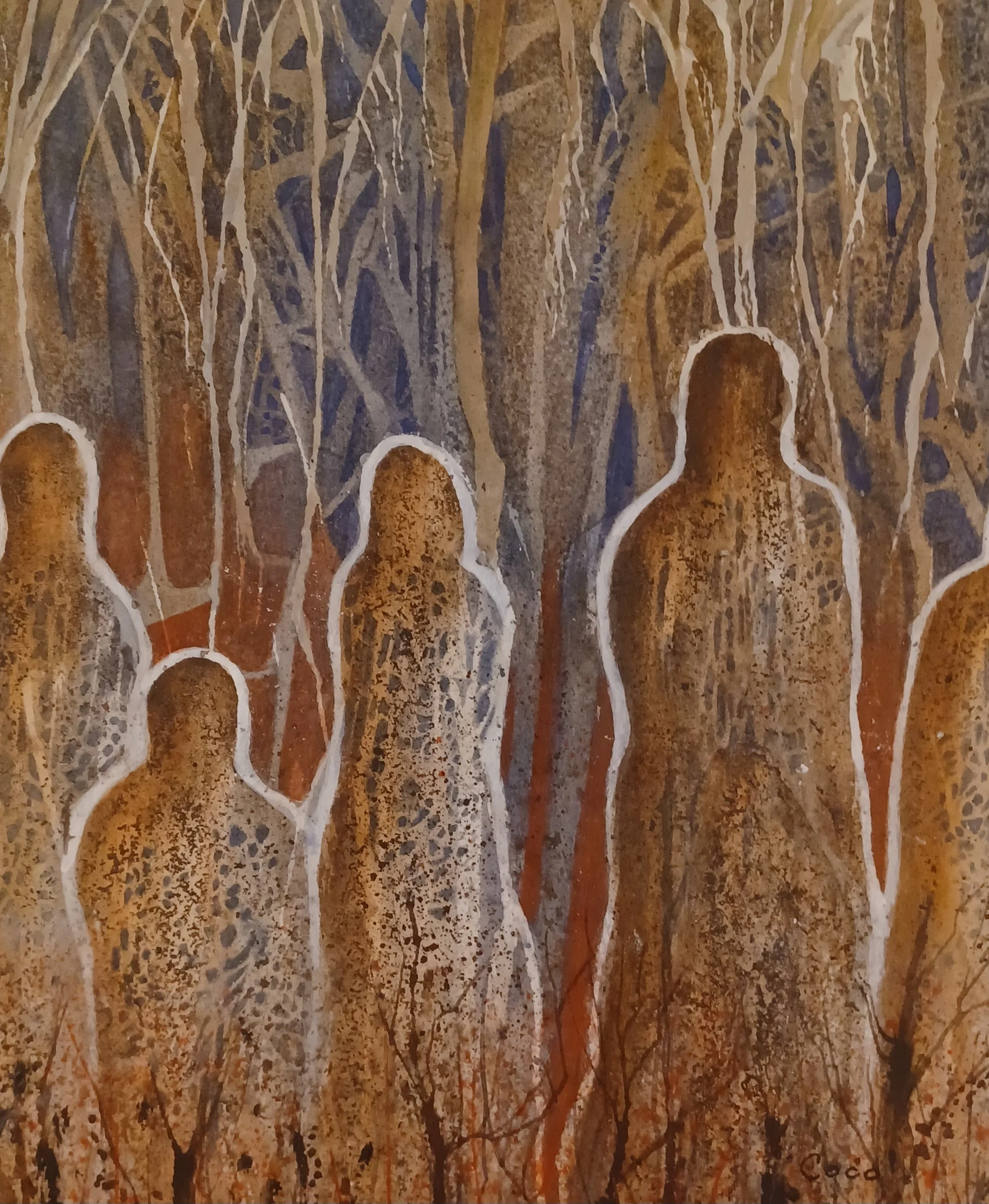 Watcher Series I (11 x 14) $75.00