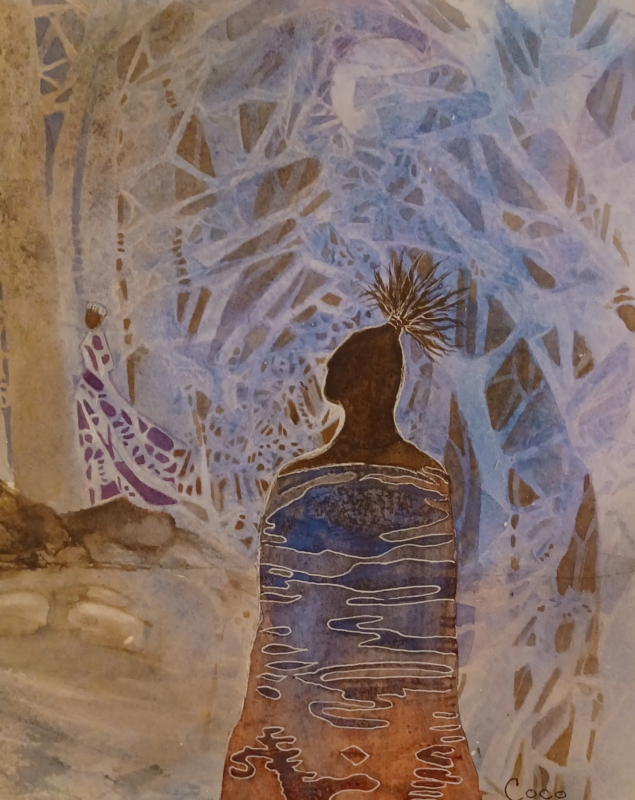 Watchers Series III (11 x 14) $150.00