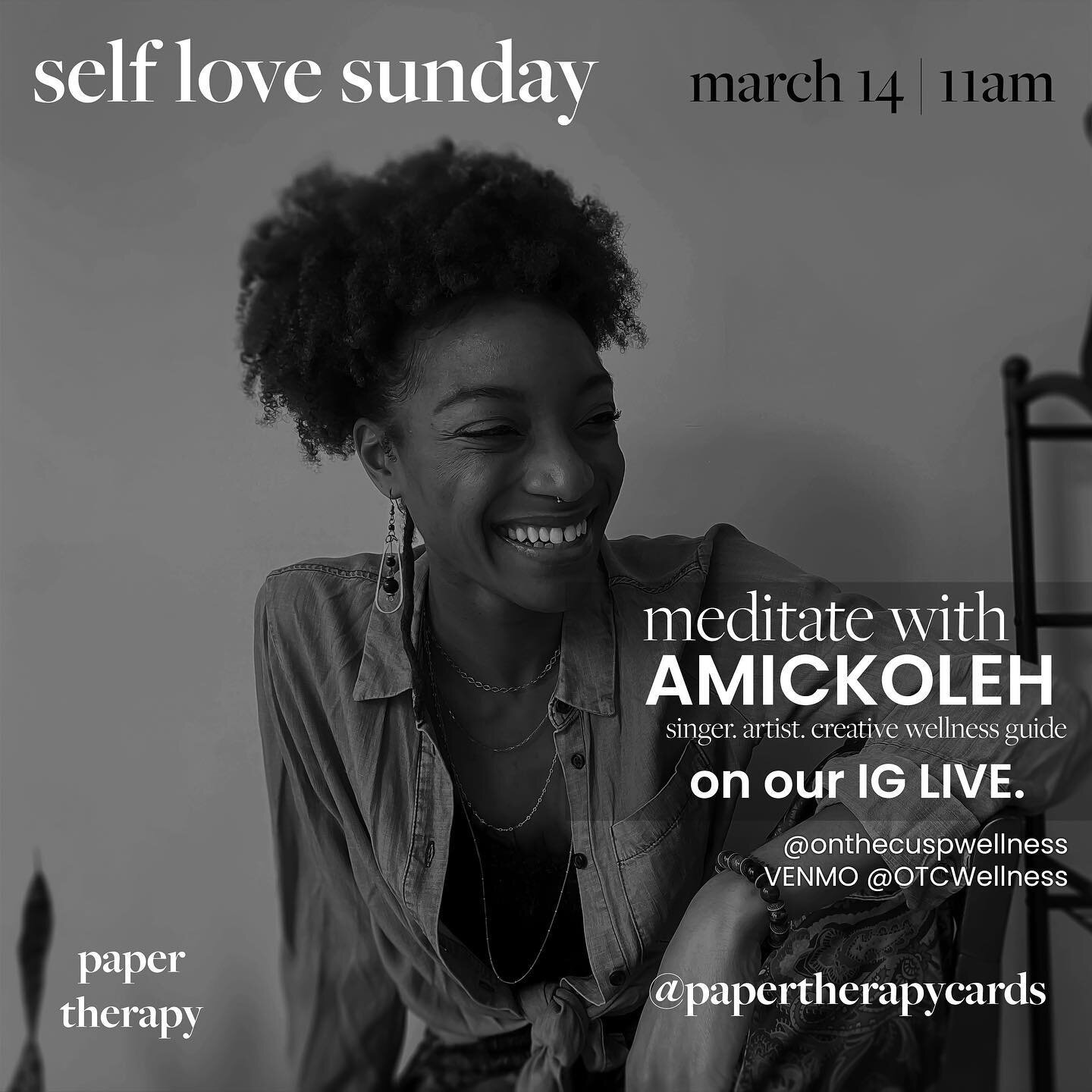 We all could use reminders or tips as we evolve our self love practice. Introducing Self Love Sundays&mdash; where we will have mediation sessions, sound baths and conversations with therapists and wellness enthusiasts. Our first Self Love Sunday we 