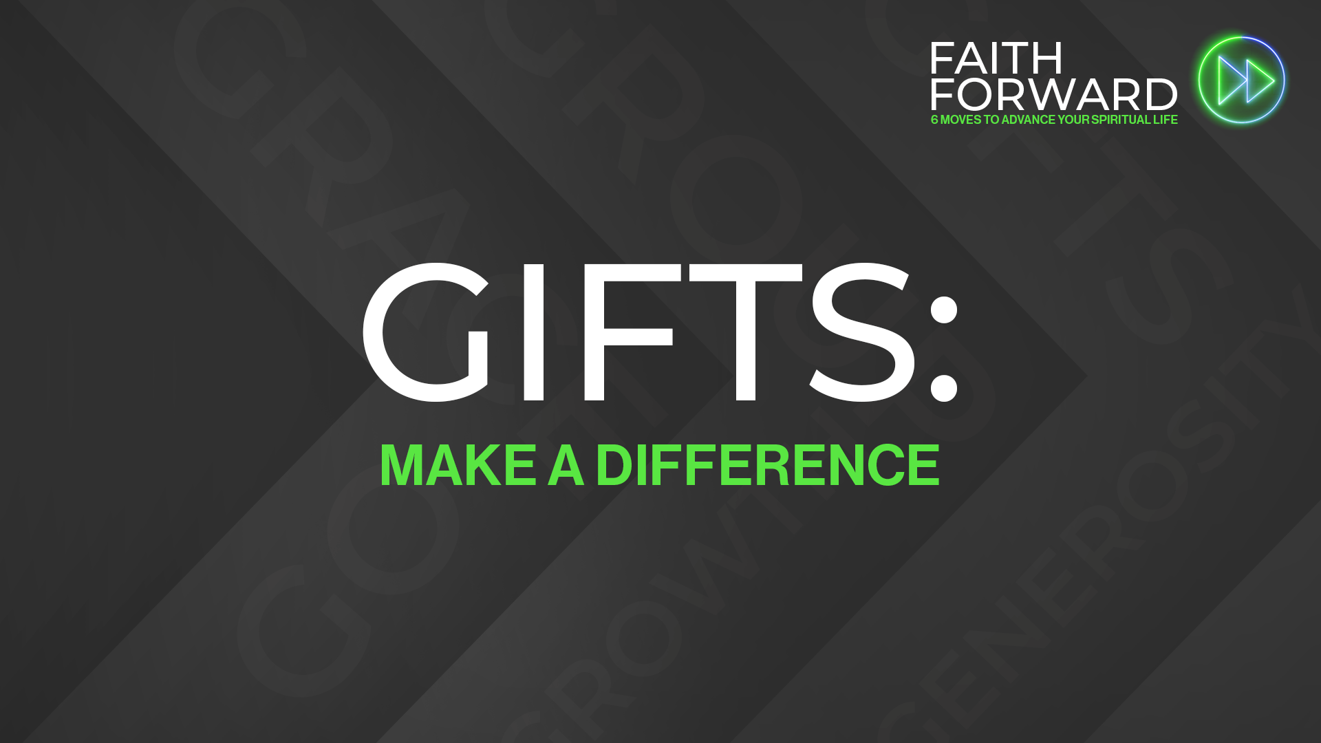 Faith Forward: Gifts
