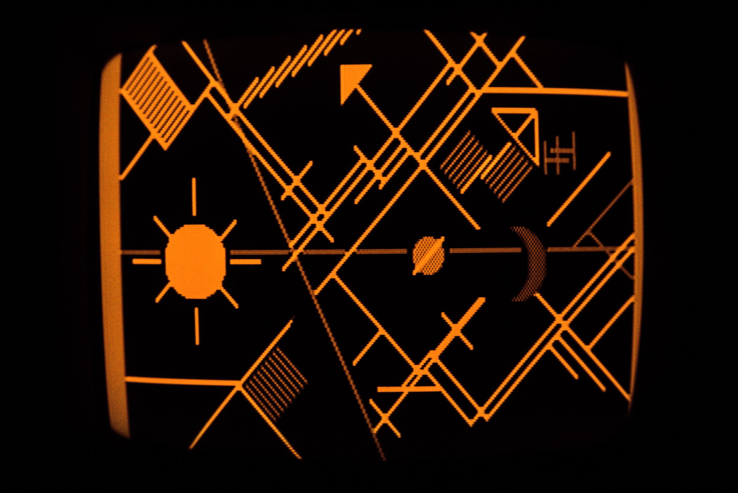 abstract composition in amber phosphor XXII (2025)