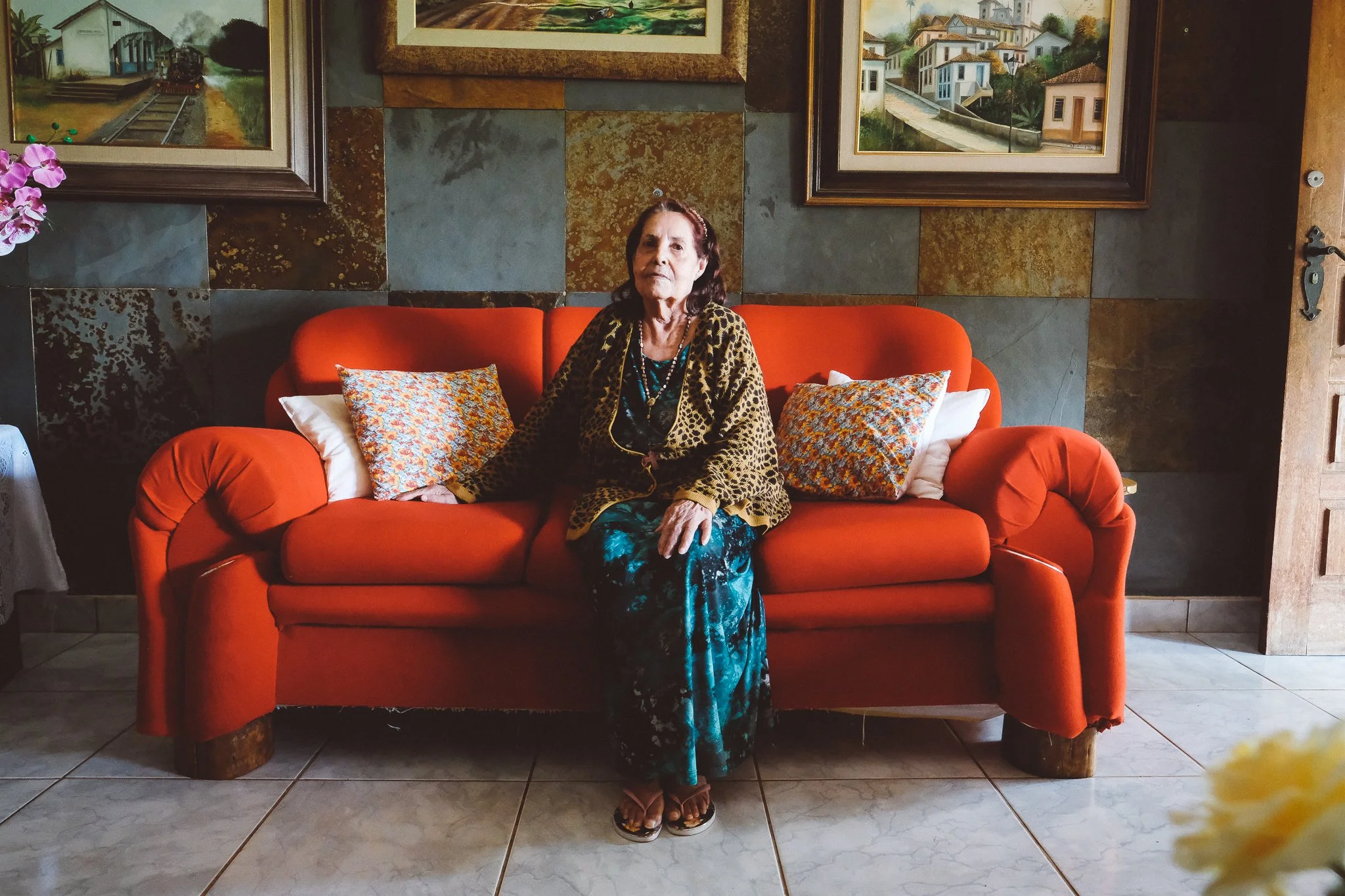 Dona Raquel at her home in Conselheiro Mata, Diamantina
