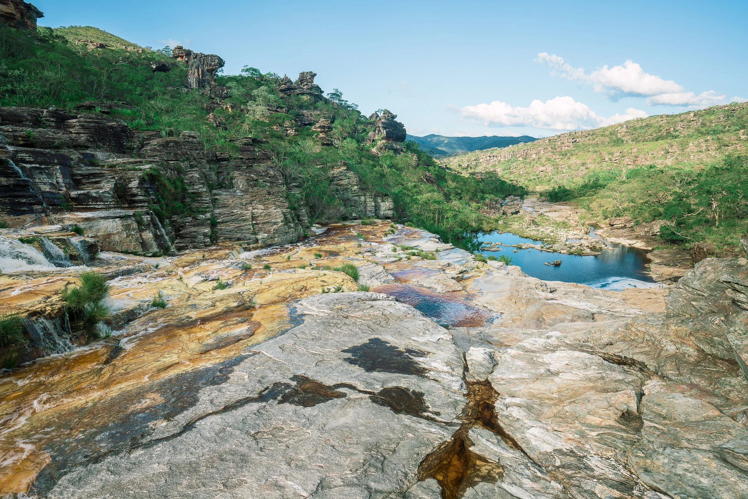 Waterfall in Rio Preto State Park, Serra do Espinhaço