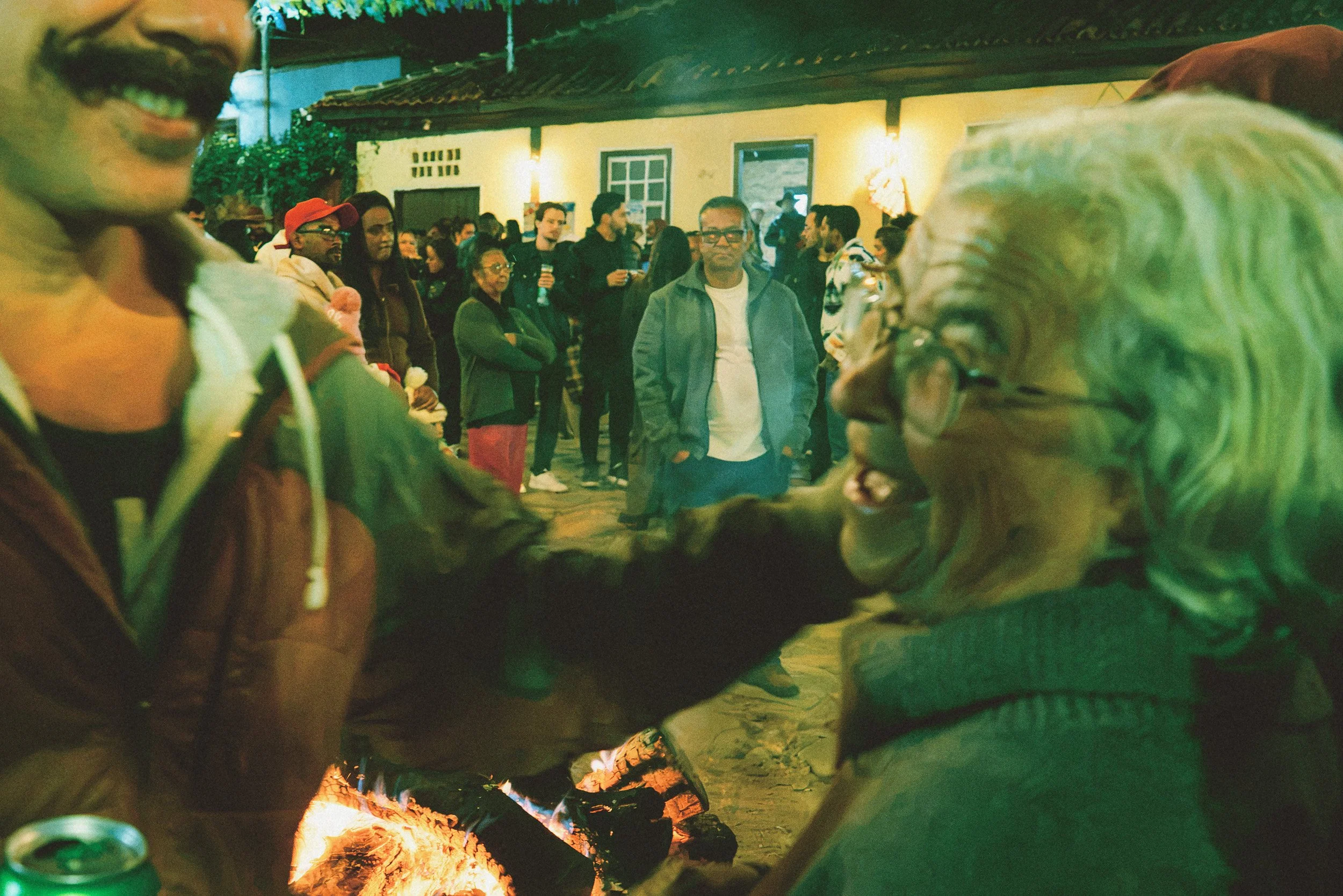 Eddie and Angelina laughing at the festa junina in São Gonçalo do Rio das Pedras, Minas Gerais