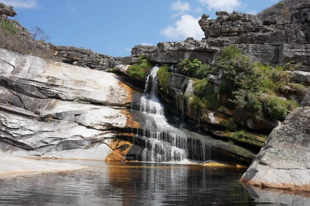 Cachoeira do Fundão during the dry season (August), Serra do Espinhaço