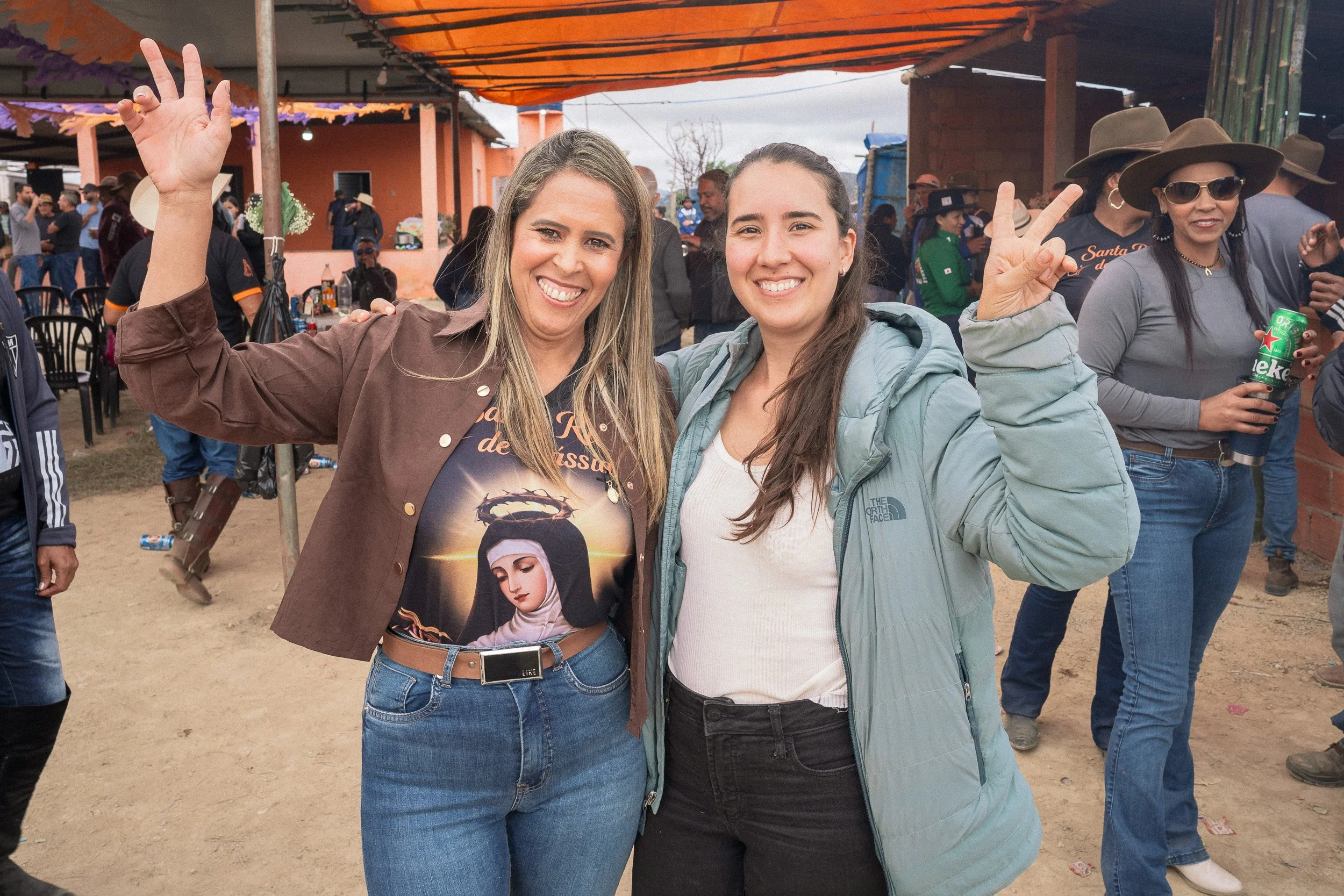 Nica and Elisa at the annual festa in Santa Rita, Serra do Espinhaço