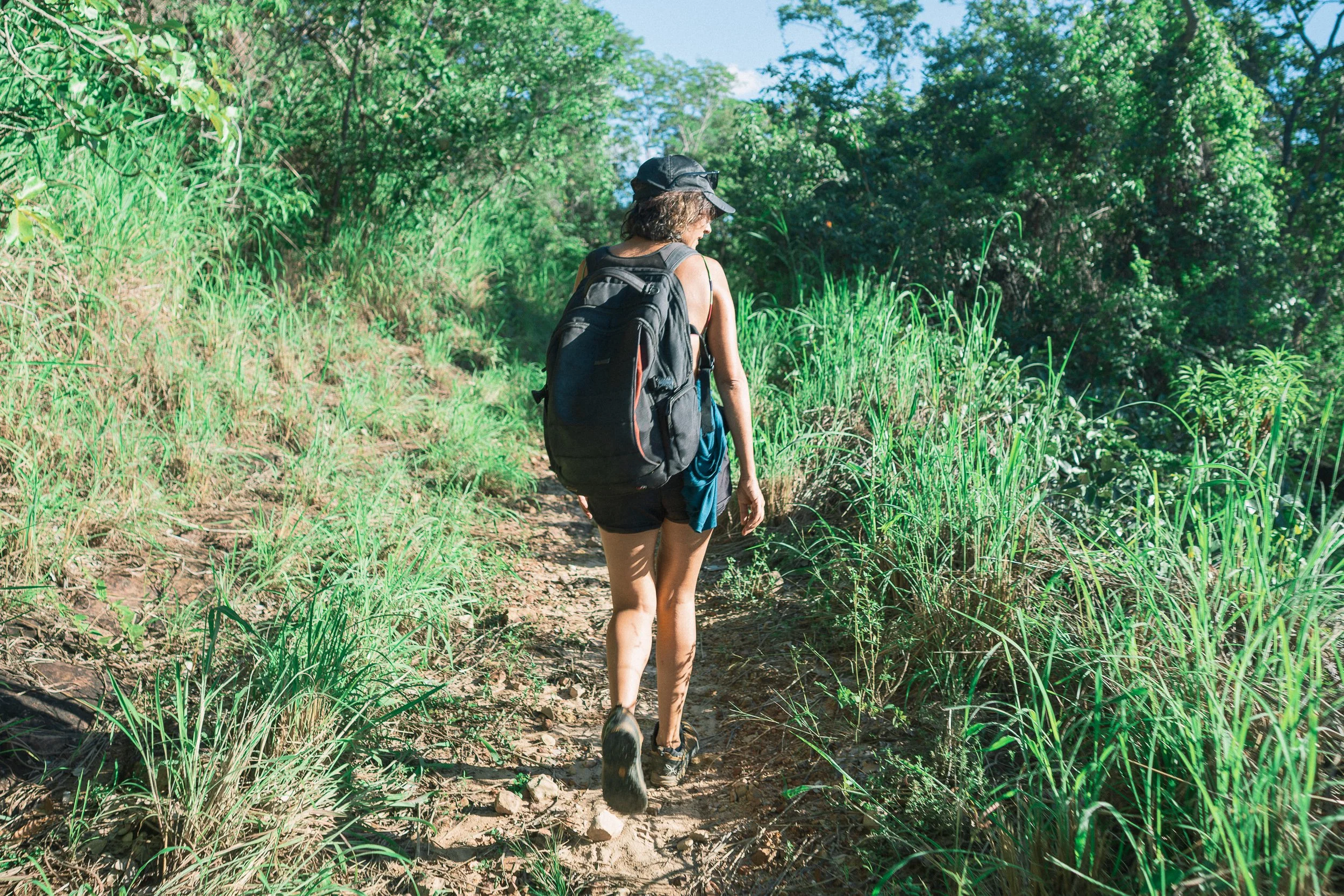 Adelaida on the trail to Cachoeira Santa Bárbara, Serra do Espinhaço