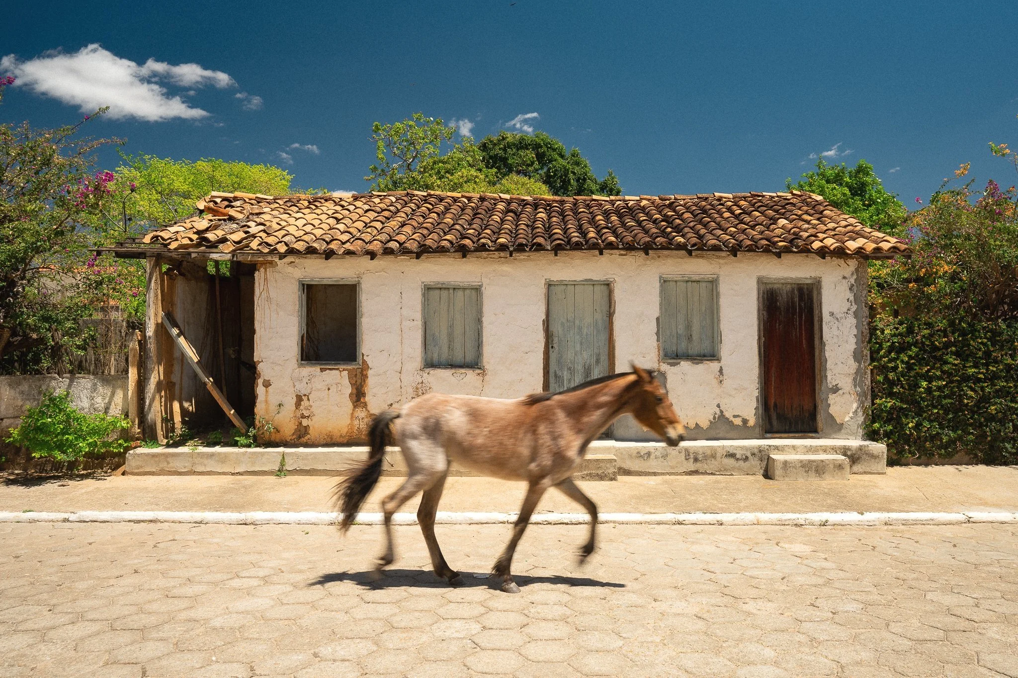 Street scene in Curimataí, Buenópolis, Minas Gerais