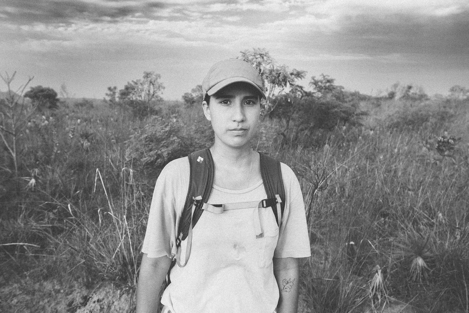 Elisa on the trail during Field Trip #1, Serra do Espinhaço, Brazil