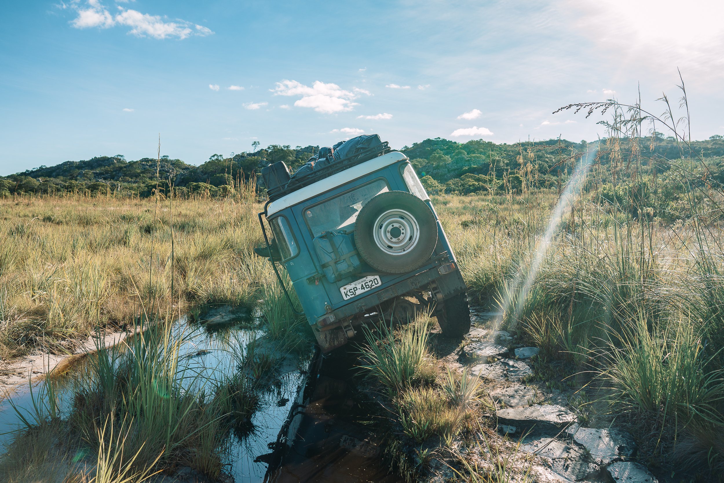 Overlanding across Sempre Vivas National Park, Brazil