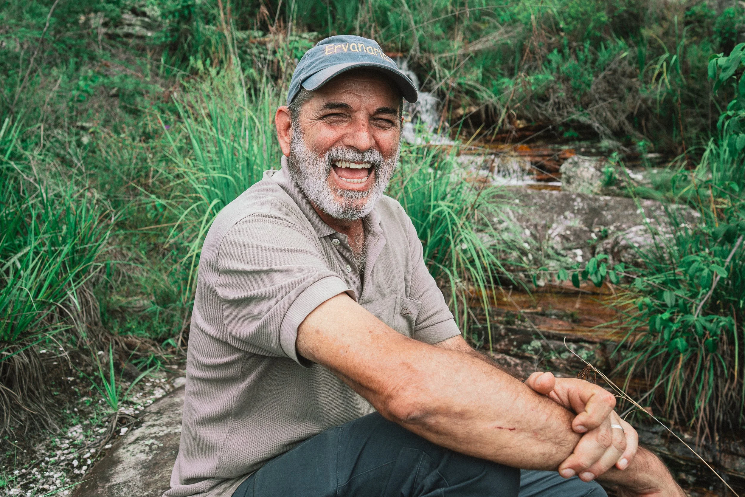 Marcos during a hike in São Gonçalo do Rio das Pedras