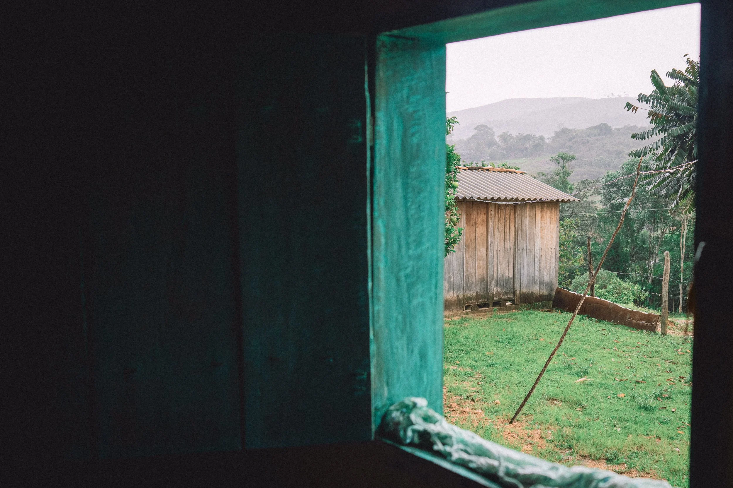 The view from the guest bedroom at Santo and Dona Maria's house in Bica d'Agua, Serra do Espinhaço