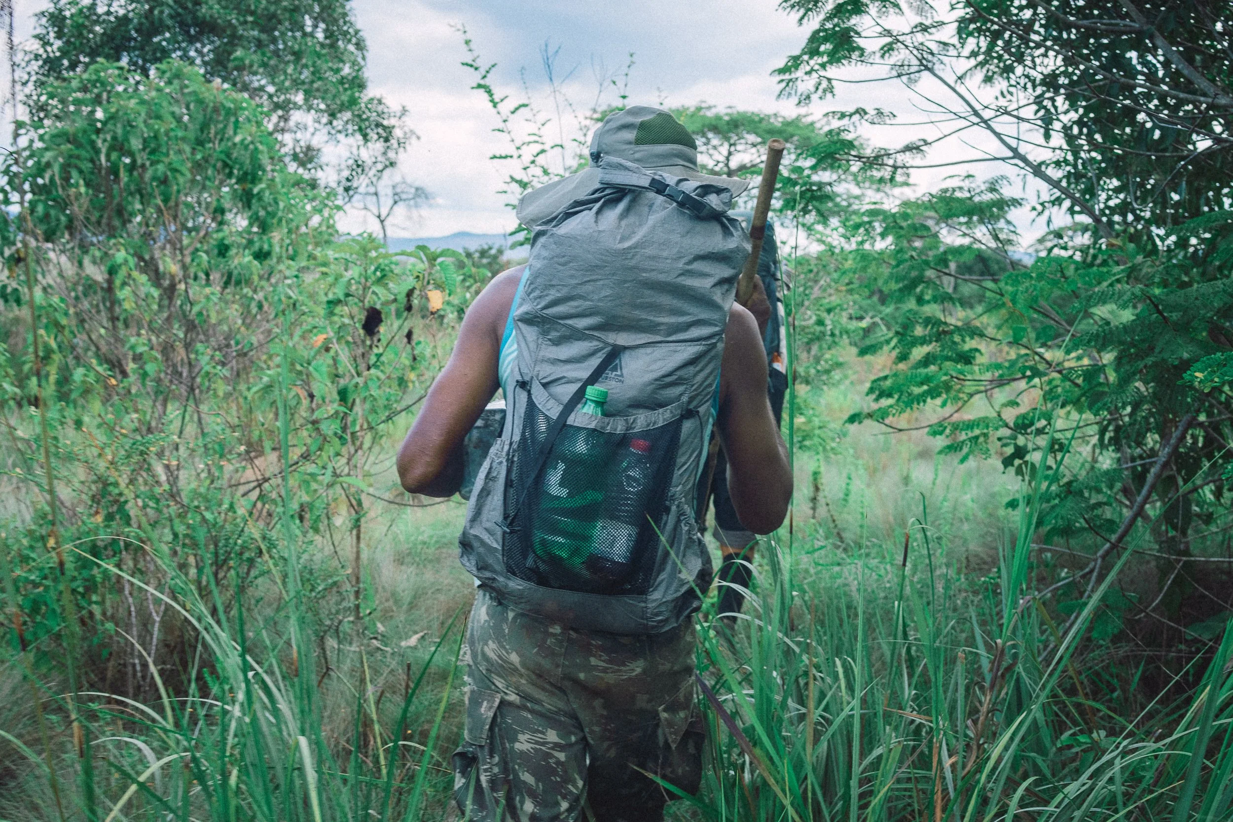 Barbosa trekking through Campos João Alves in Sempre Vivas National Park