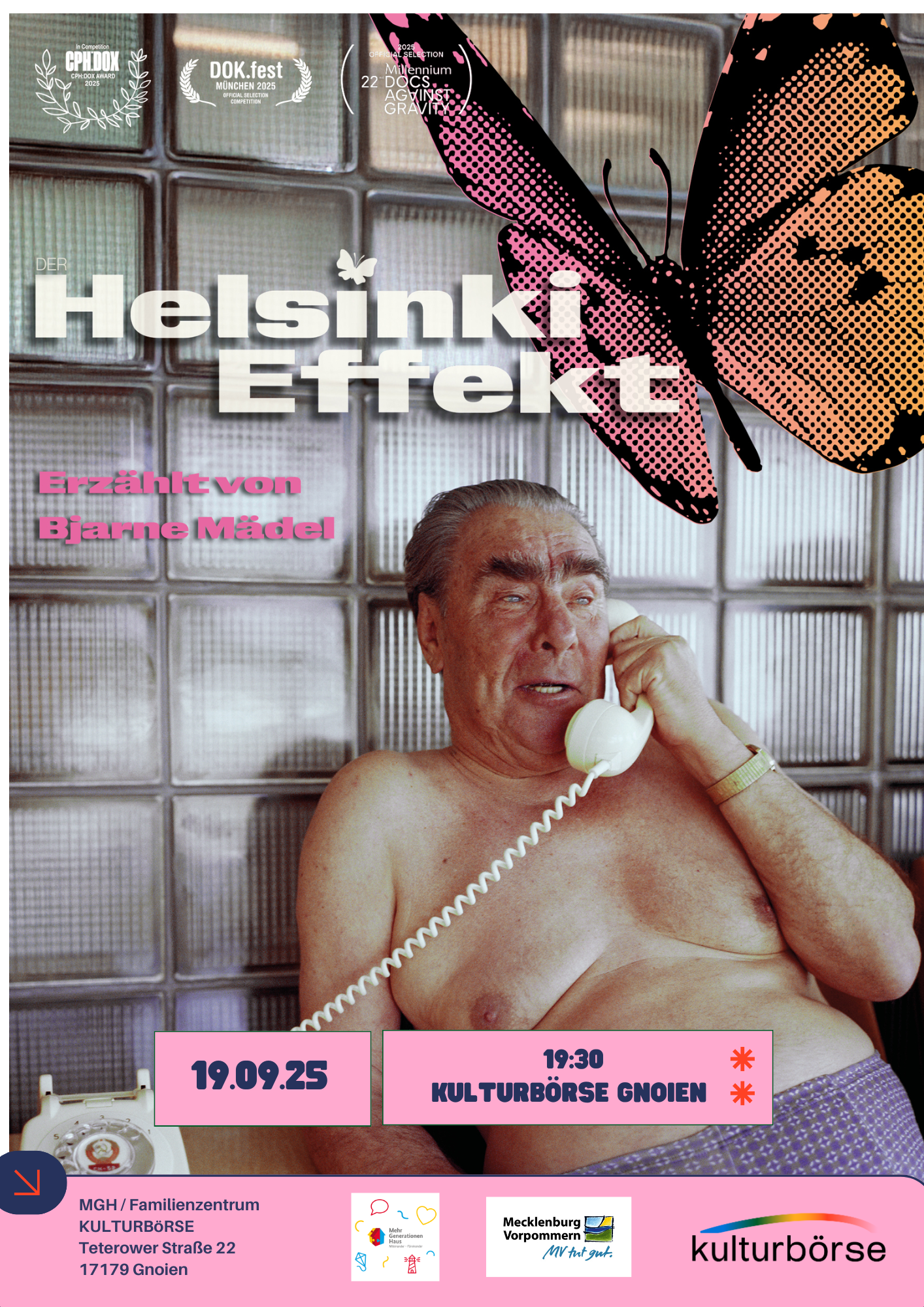 Generationen Kino 19.9. "Der Helsinki Effekt"