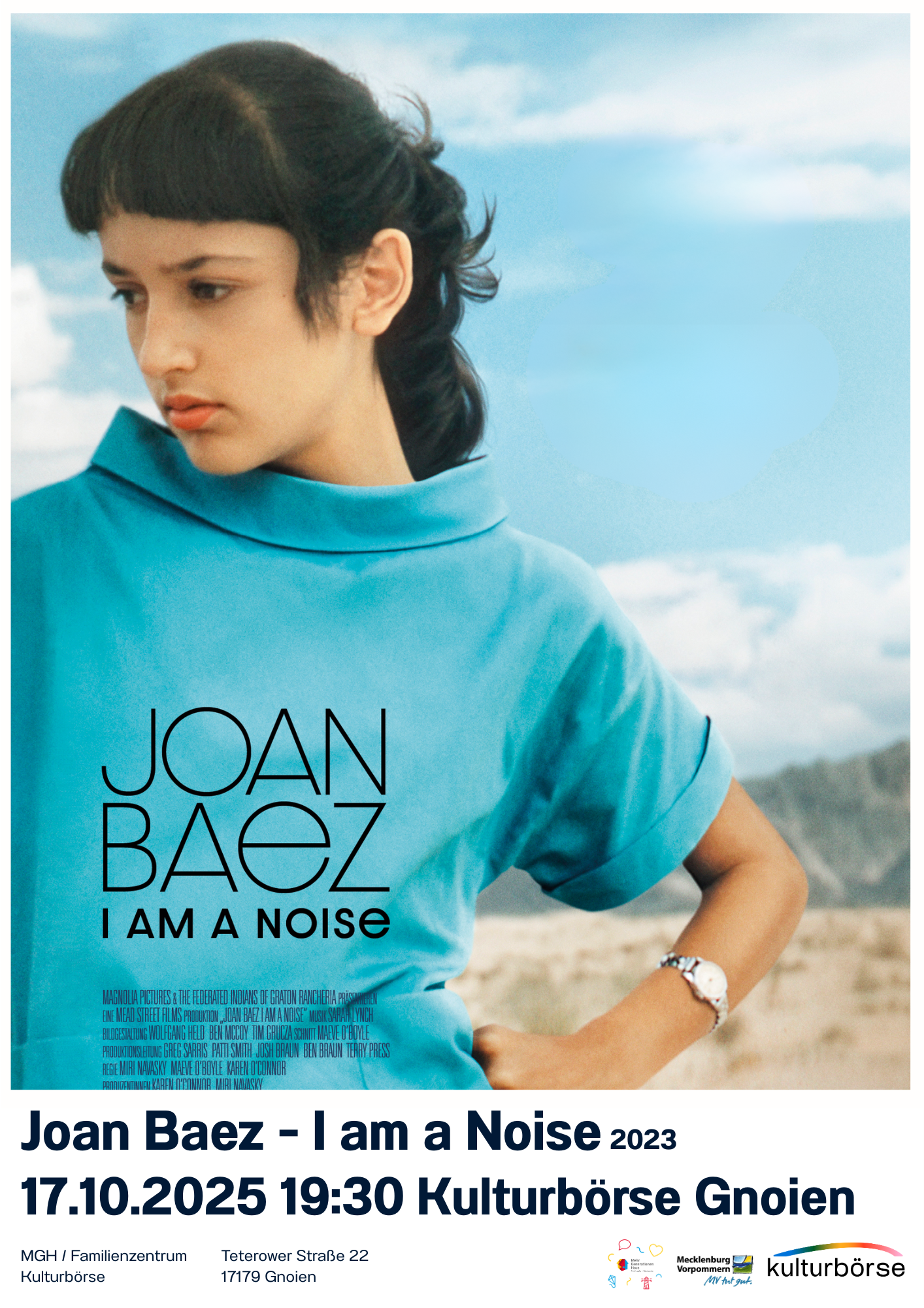Generationen Kino 17.10. "Joan Baez"