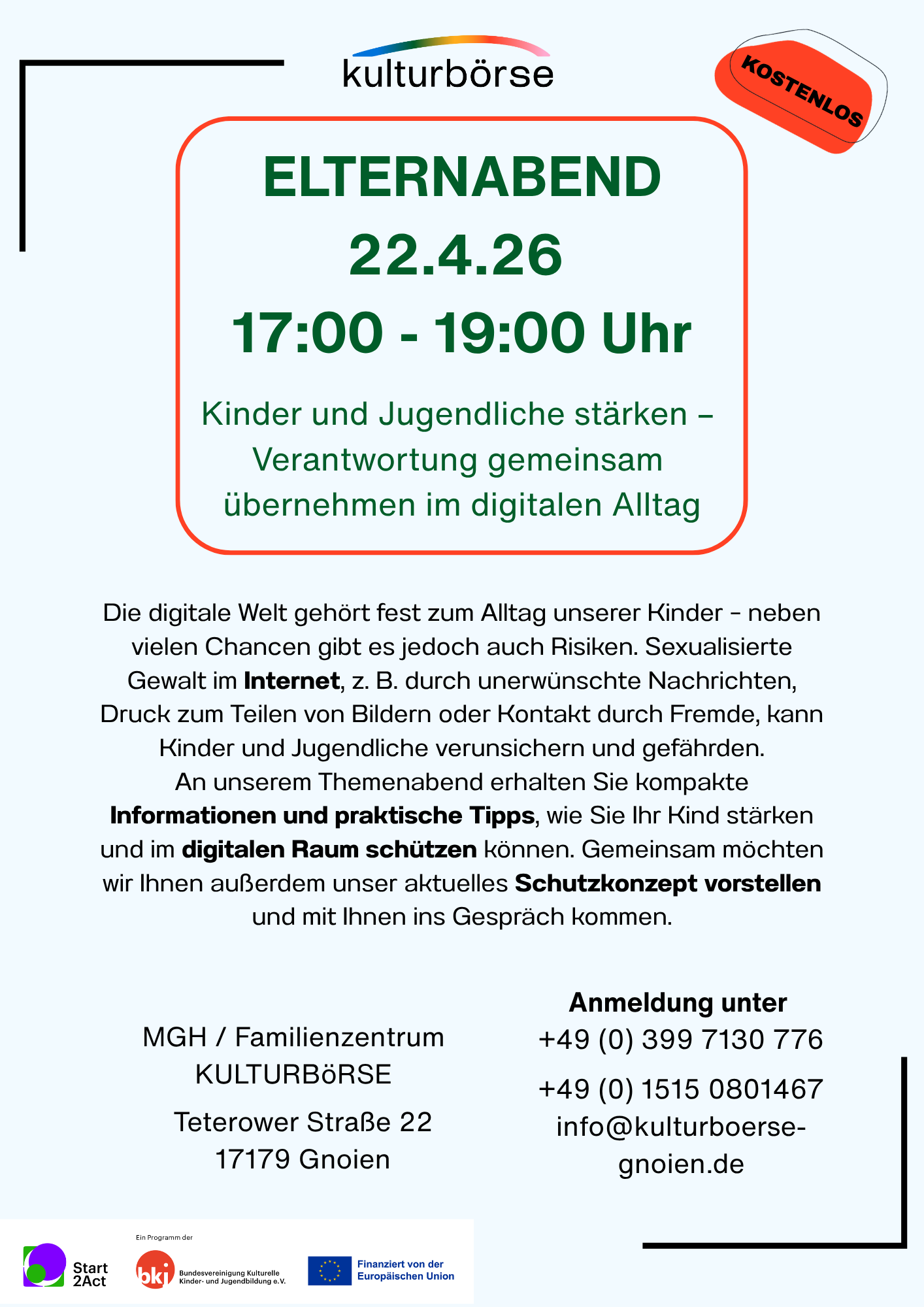 Elternabend: Kinder und Jugendliche stärken – Verantwortung gemeinsam übernehmen im digitalen Alltag