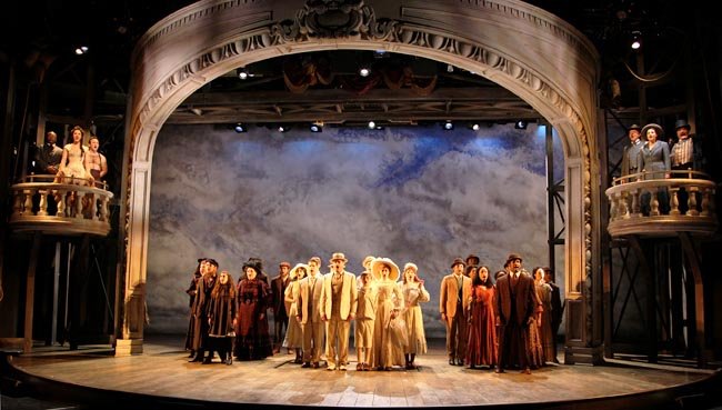 False Proscenium & Raked Stage Ragtime - Drury Lane Oak Brook (2010) Carpenter & Welder, Crosstown Scenic