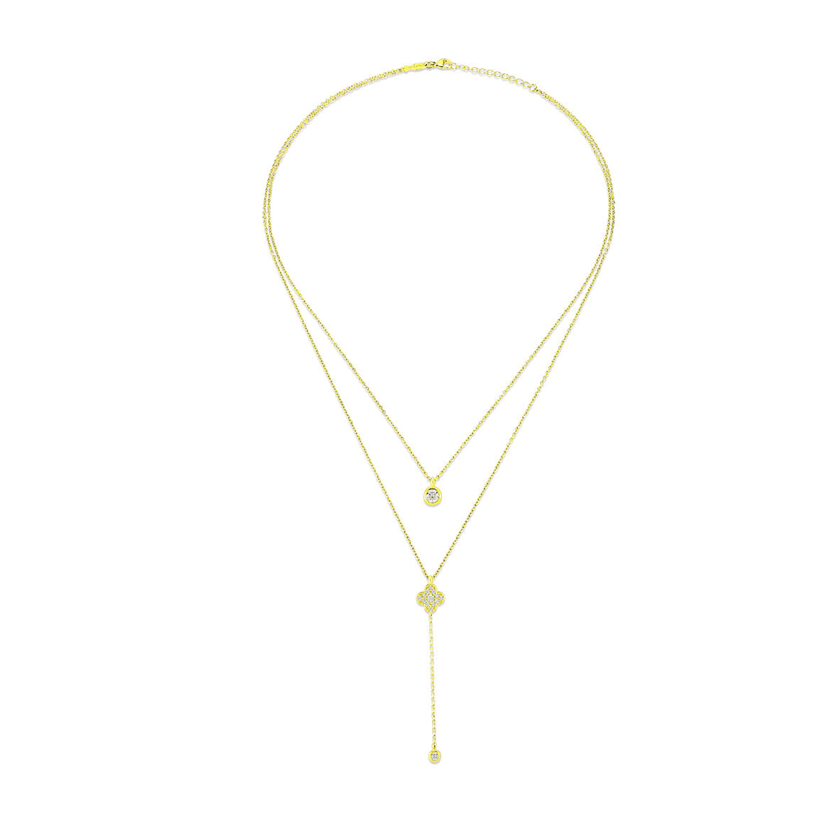 Clover, Sterling Silver Necklace