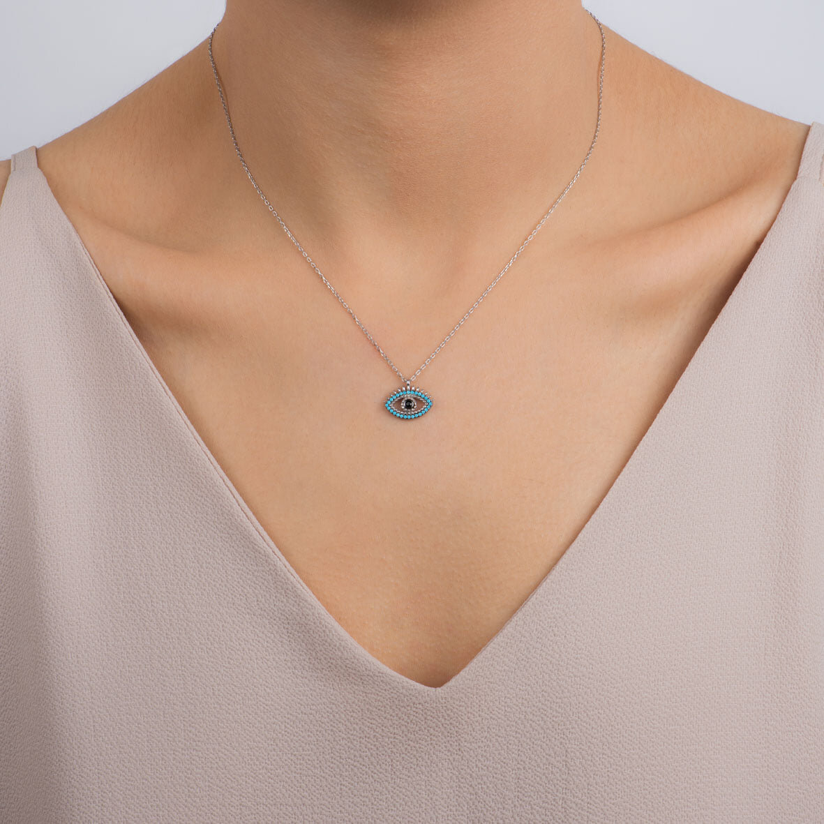 Nazar, Sterling Silver Necklace