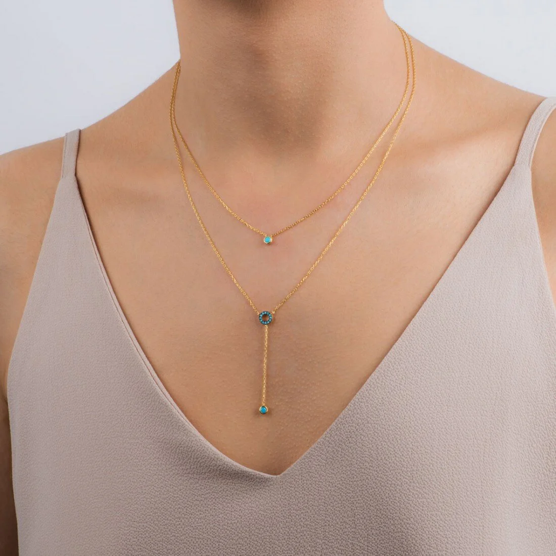 Loop Duo, Sterling Silver Necklace