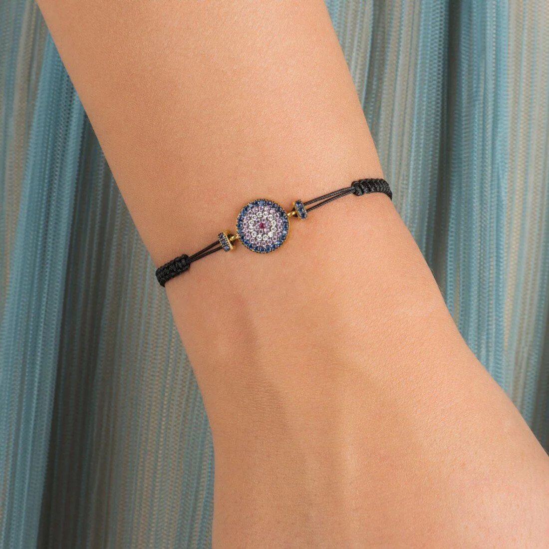 Nazar, Sterling Silver Bracelet (String)