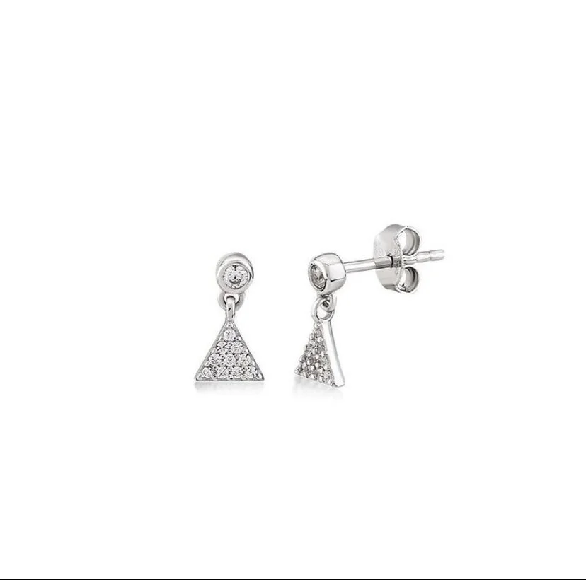 Mini Triangle Earrings