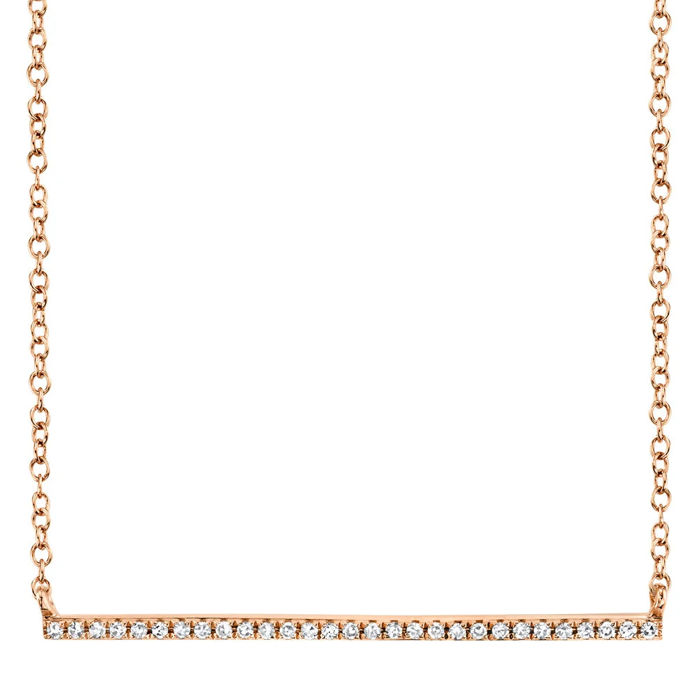 DIAMOND BAR NECKLACE