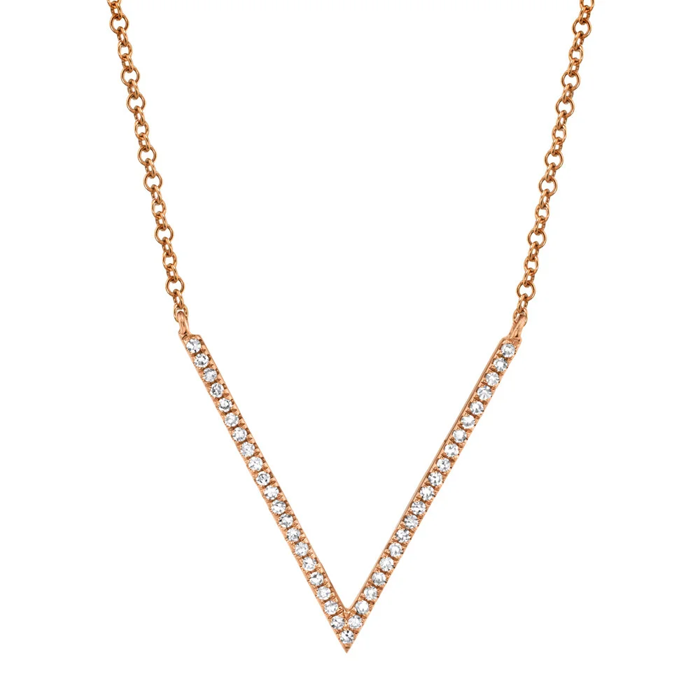 DIAMOND  V NECKLACE