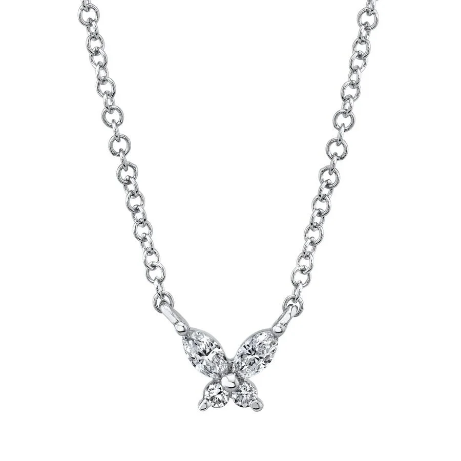 DIAMOND BUTTERFLY NECKLACE