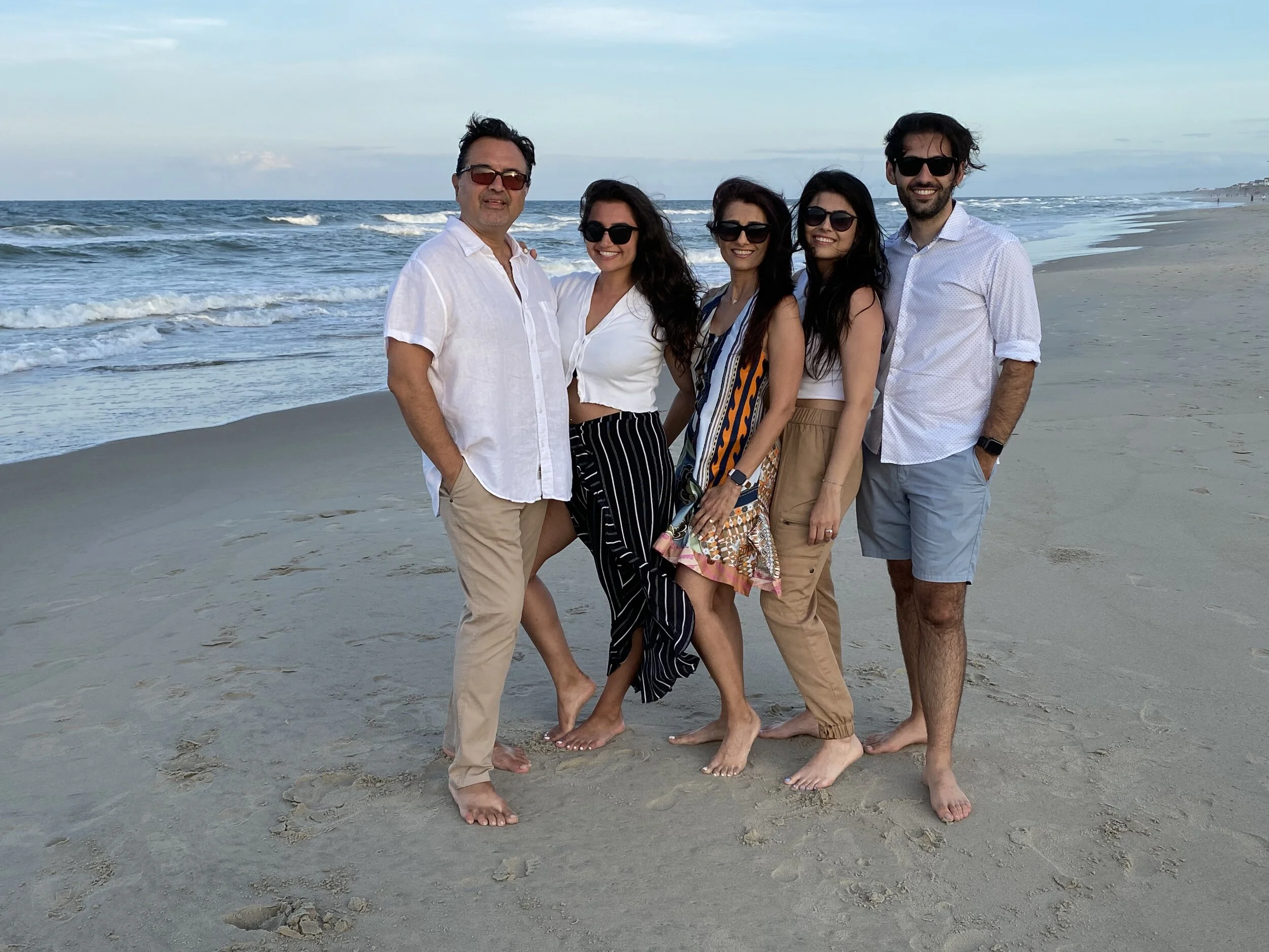 I want to introduce you to my family! My husband, Navid, my two daughters, Noora &amp; Kimiya, and my son-in-law, Daniel. My family means so much to me and I am so grateful to them for all their support and for helping me make my dreams a reality.