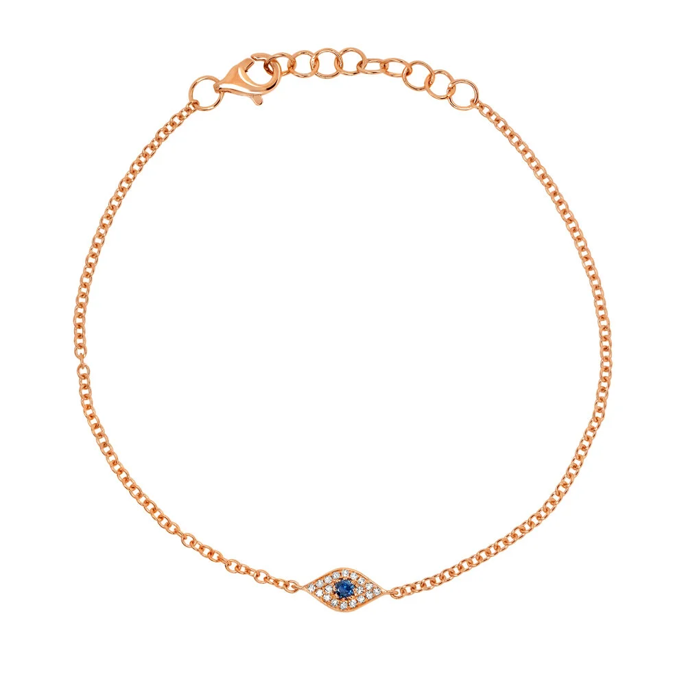 BLUE SAPPHIRE EYE BRACELET