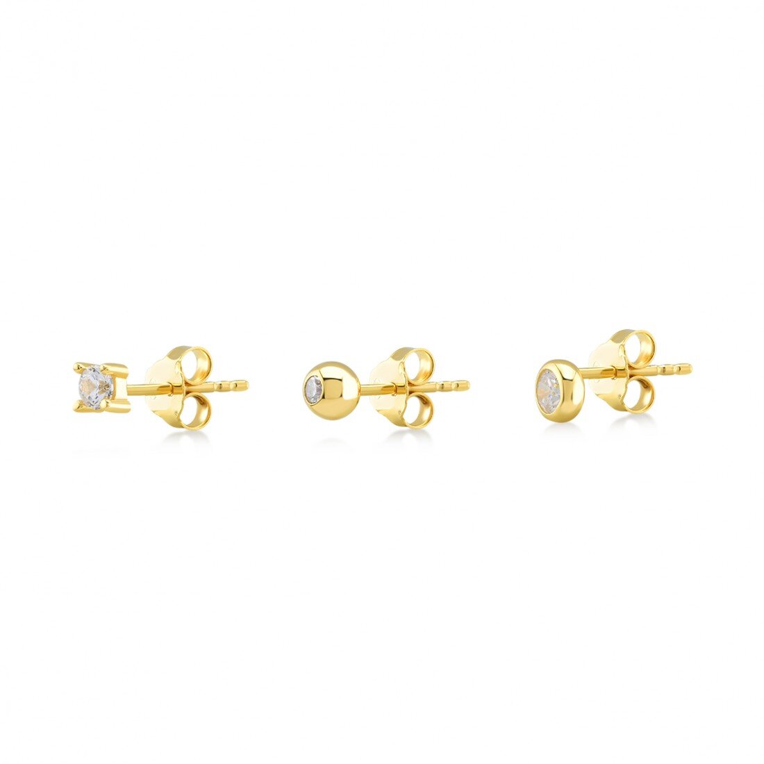 Solitaire Earrings Set