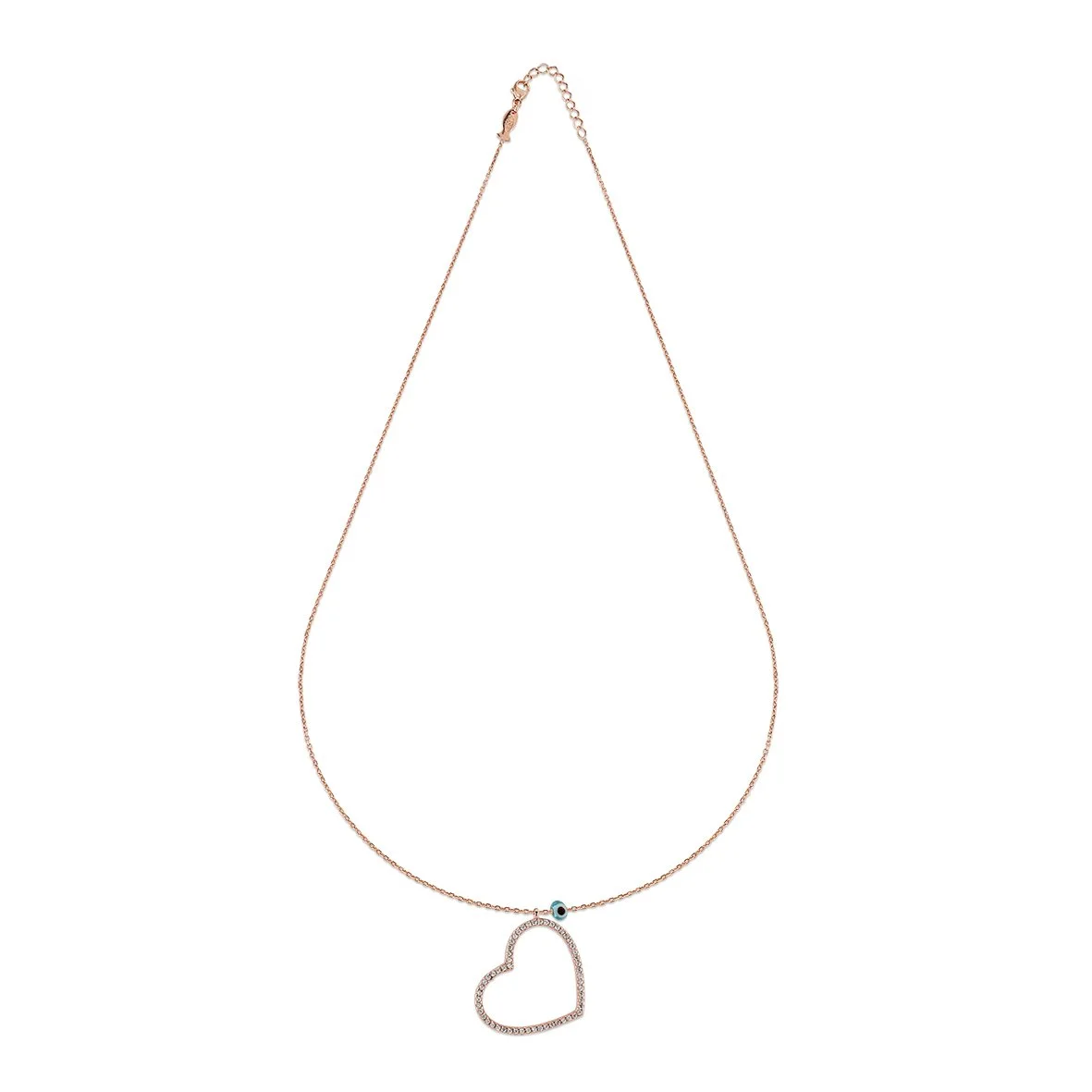 large Open Heart Necklace