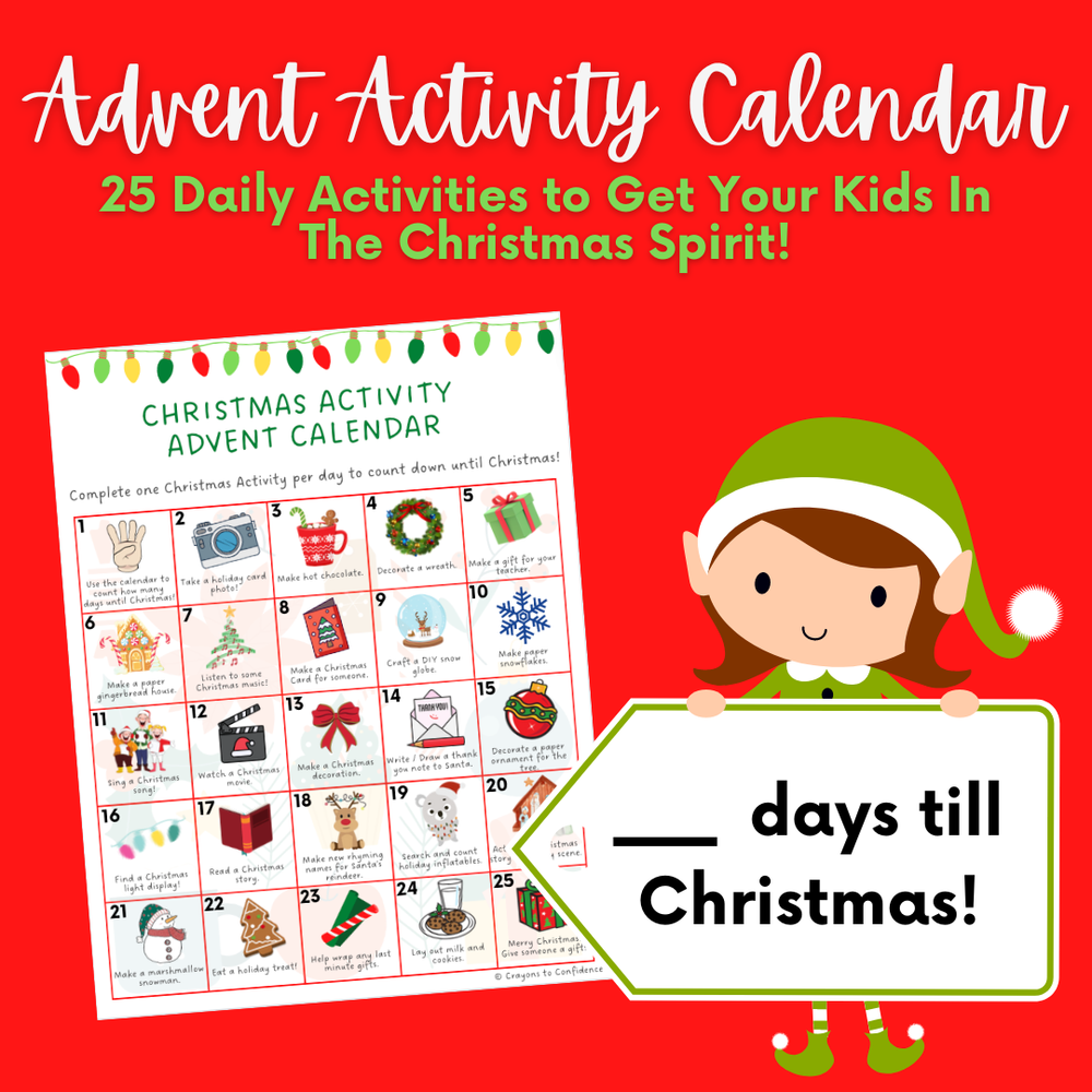 Christmas Activity Advent Calendar — Crayons to Confidence Christmas activity advent calendar — crayons to confidence