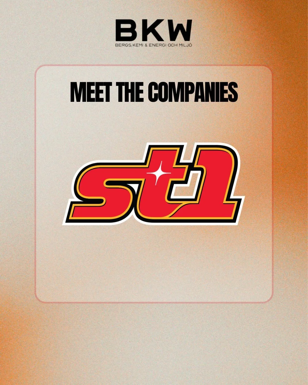 H&auml;r kommer &auml;nnu ett guld f&ouml;retag, st1! ✨ Kom p&aring; BKW f&ouml;r att f&aring; veta mer om dem! #BKW2026 🥰