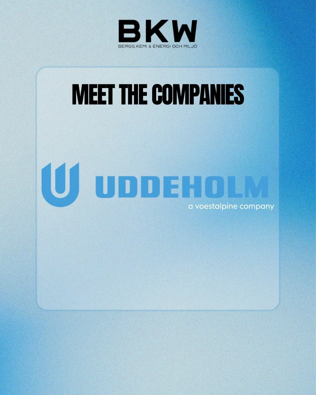 H&auml;r kommer &auml;nnu ett guld f&ouml;retag, Uddeholm! ✨ Kom p&aring; BKW f&ouml;r att f&aring; veta mer om dem! #BKW2026 🥰